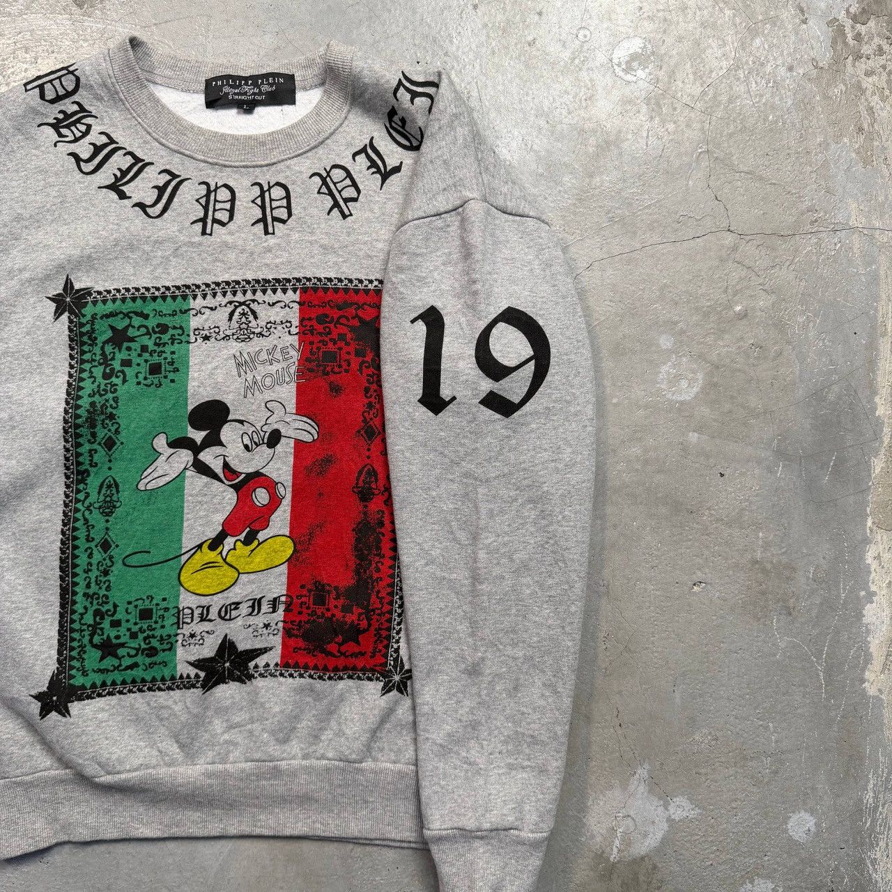 Philipp Plein Philipp Plein x Mickey Mouse "Italian Flag" Sweatshirt Size US L / EU 52-54 / 3 - 6 Thumbnail