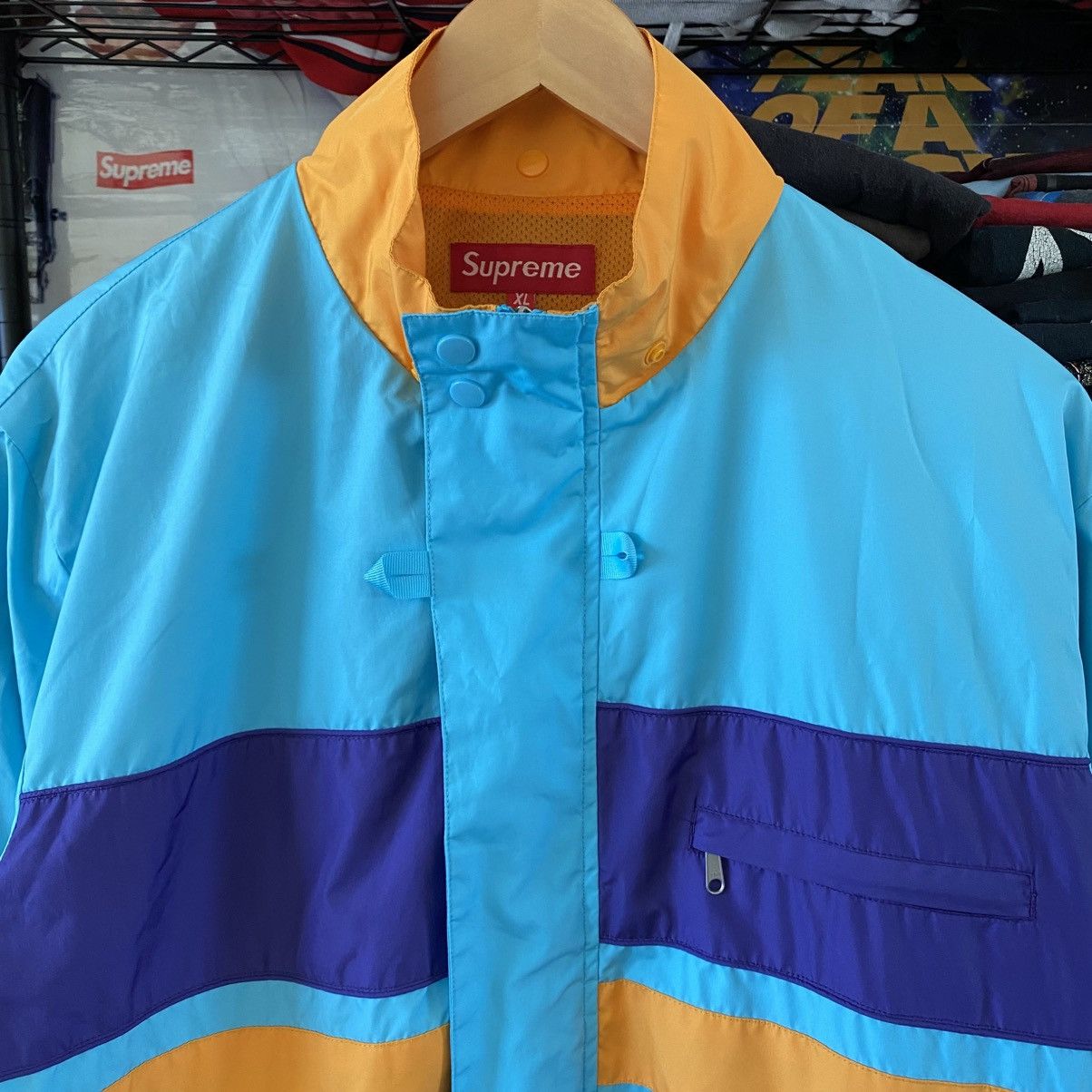 Supreme Vintage Supreme Team 94 Jacket Windbreaker Blue Purple 2007 Size US XL / EU 56 / 4 - 2 Thumbnail