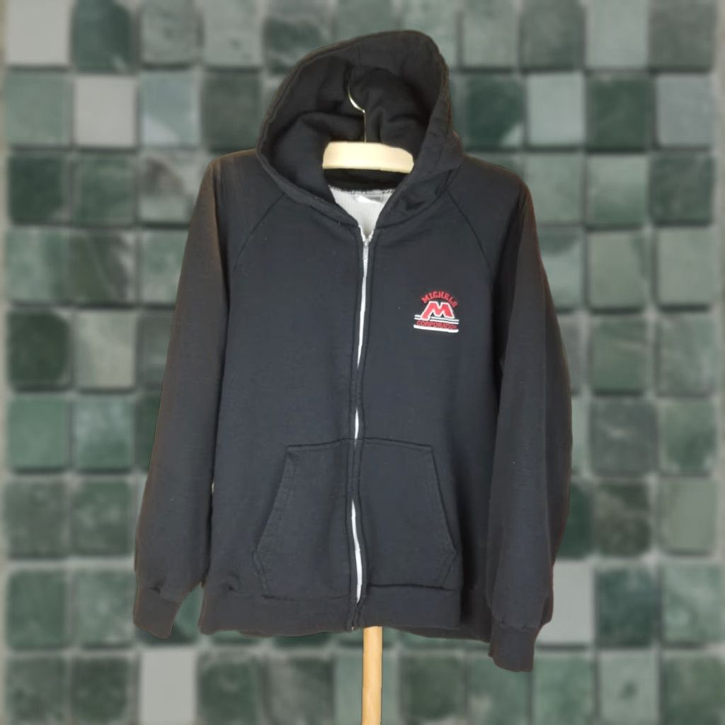 Vintage VINTAGE 90' CHILL BUSTER BY CAMPER II WAFFLE THERMAL LINED FULL ZIP UP HOODIE XL Hoodie Mens Black Full Zip T 90s Size US XL / EU 56 / 4 - 1 Thumbnail