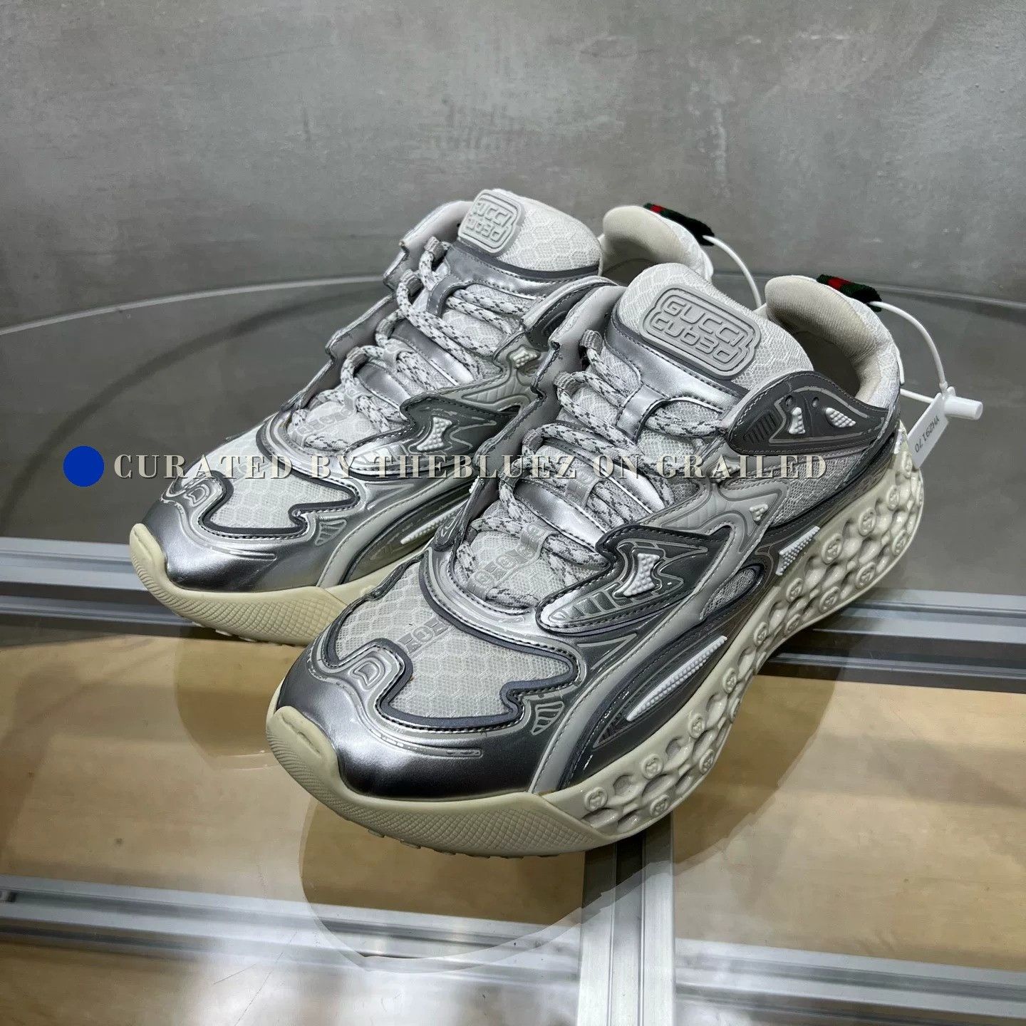 Gucci Gucci Cub3d Silver Sneakers Size US 9 / EU 42 - 1 Thumbnail