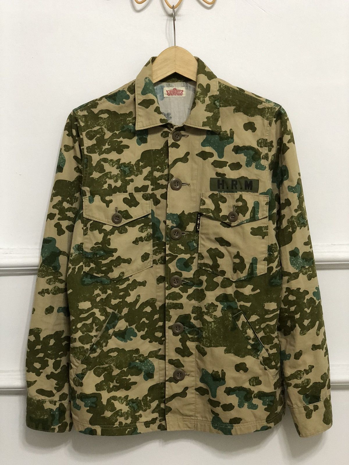 HOLLYWOOD RANCH MARKET × Japanese Brand Vintage HR Market Overshirt Frog Camo Size US S / EU 44-46 / 1 - 7 Thumbnail