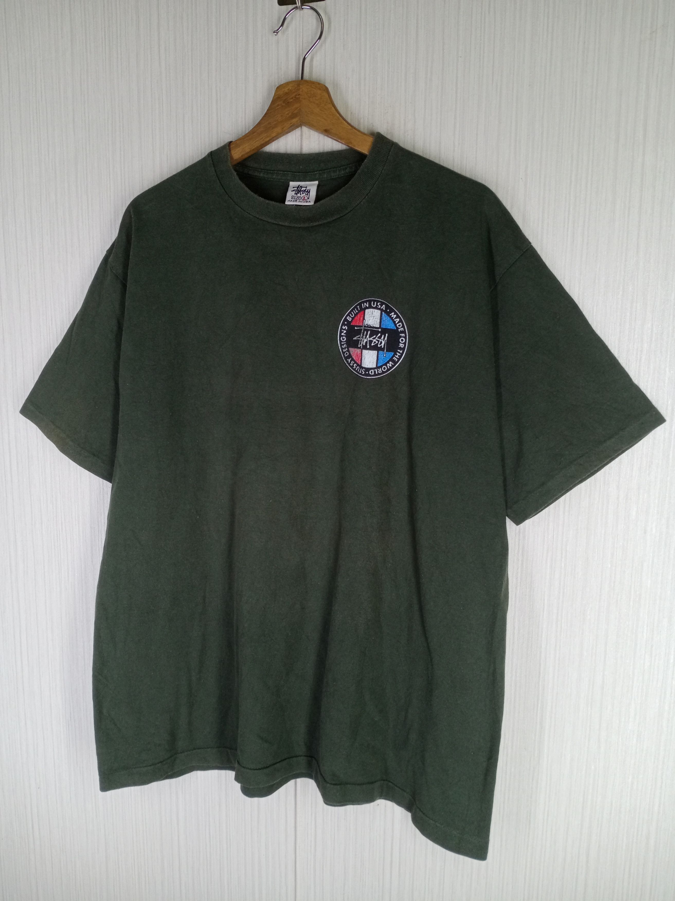 Stussy Very Rare Vintage 80s Stussy Big Logo Tshirt Size US L / EU 52-54 / 3 - 4 Thumbnail