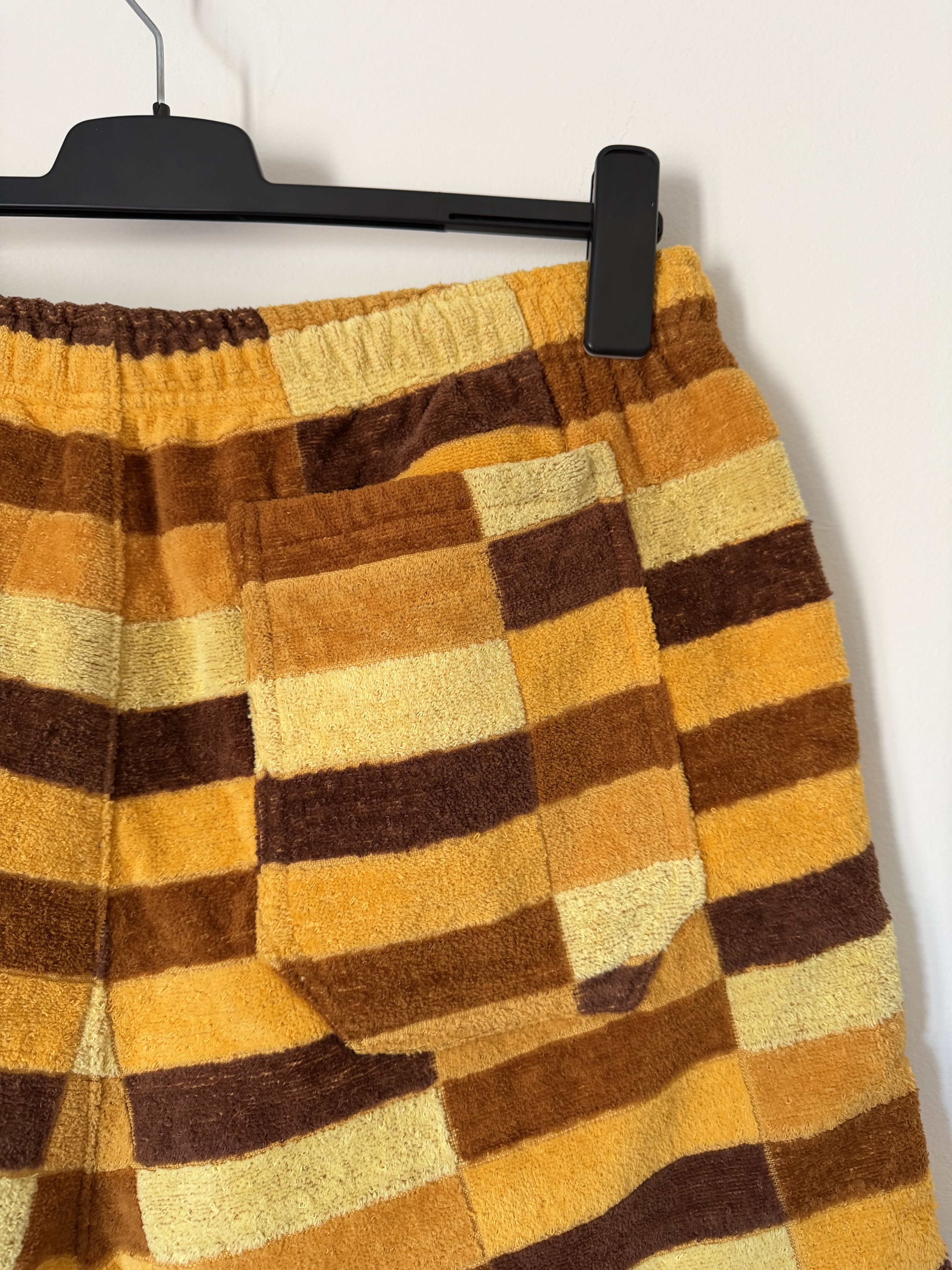 Bode Bode One of a Kind Full Towel Rugby Shorts in Yellow Size US 34 / EU 50 - 5 Thumbnail
