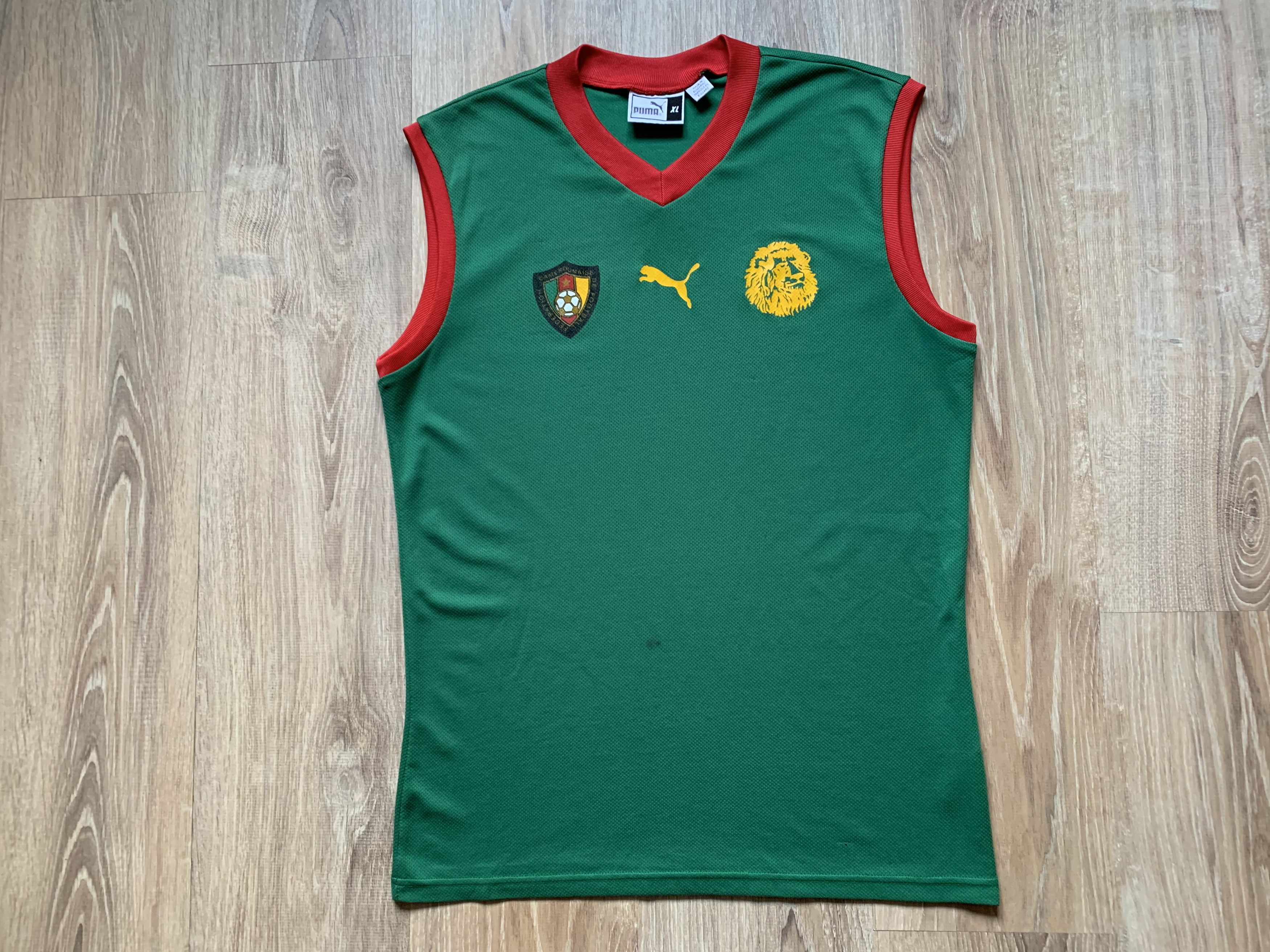 Puma × Vintage Vintage Puma Cameroon Puma Training Shirt Size US XL / EU 56 / 4 - 1 Thumbnail