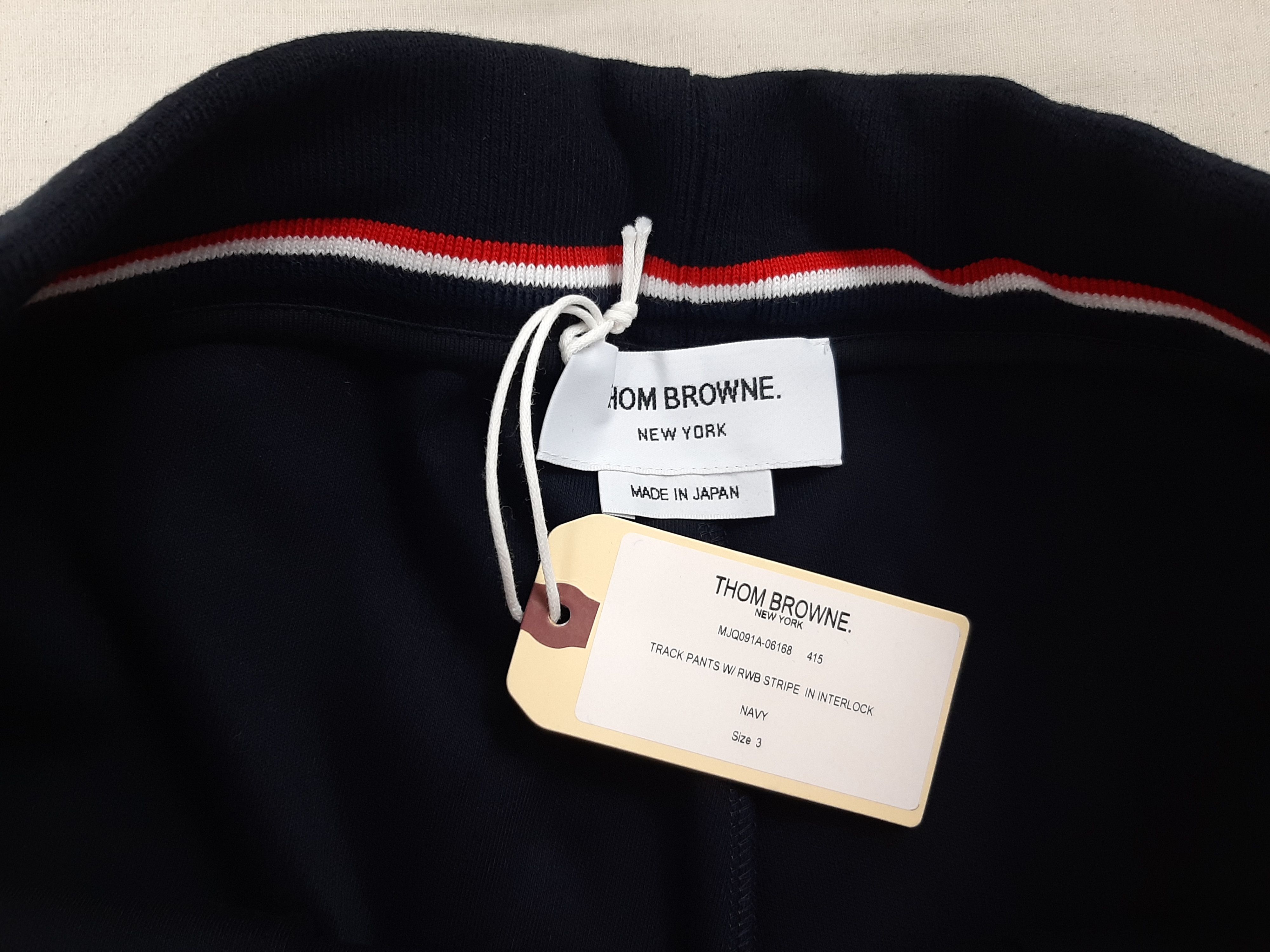 Thom Browne Thom Browne Interlocking RWB Stripe Track Pants Size 3 L Size US 36 / EU 52 - 11 Thumbnail