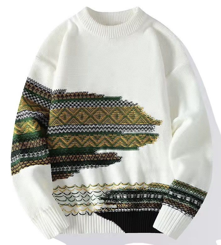 Japanese Brand × Vintage Vintage Knit Sweater Mens Hip Hop Pullover Size US XL / EU 56 / 4 - 1 Thumbnail