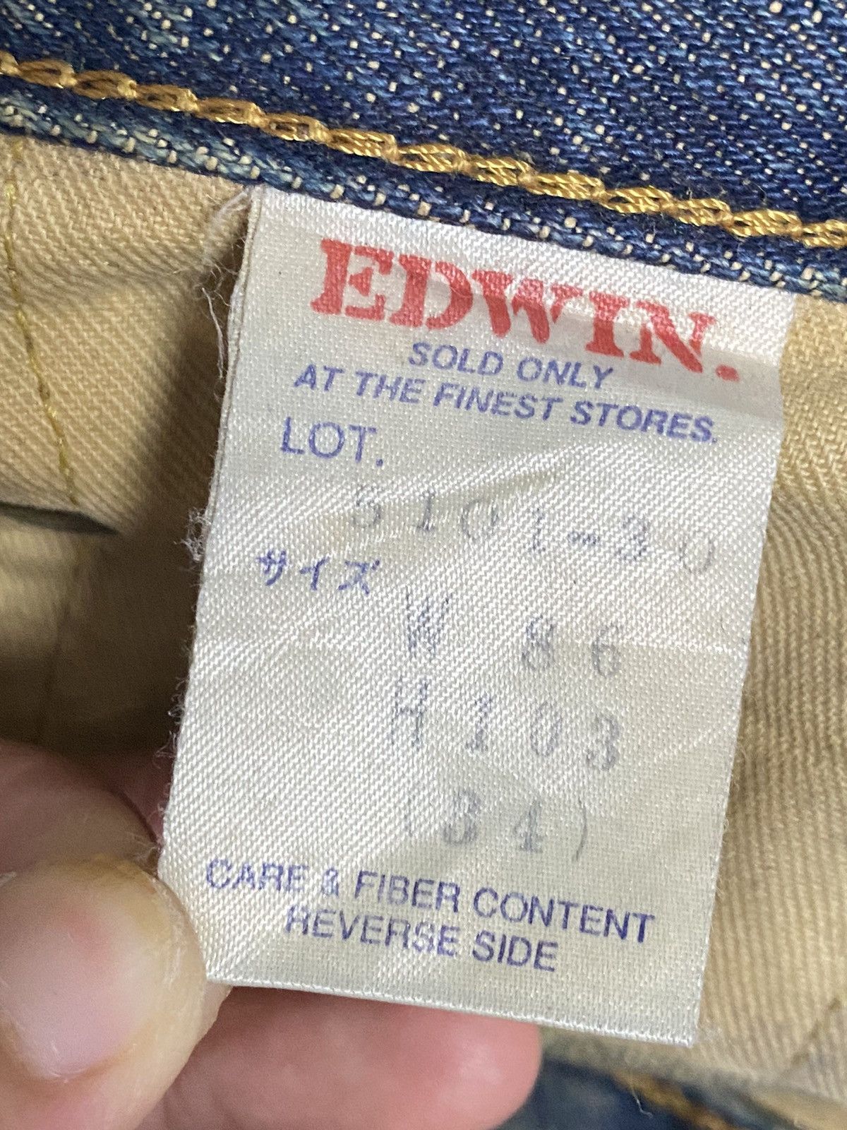 Edwin × Vintage Vintage Edwin Denim Size US 34 / EU 50 - 17 Thumbnail
