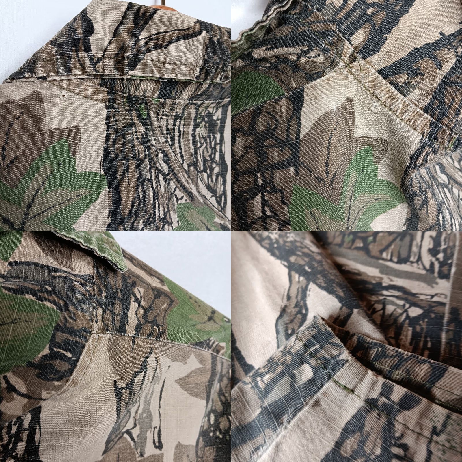 Bark VINTAGE Patriot Industries Jacket M Tree Bark Camo Hunt USA Distressed Hunting Lightweight Softshell Camouflage Men Size M Brown Green Shirt Jacket? Size US M / EU 48-50 / 2 - 8 Thumbnail