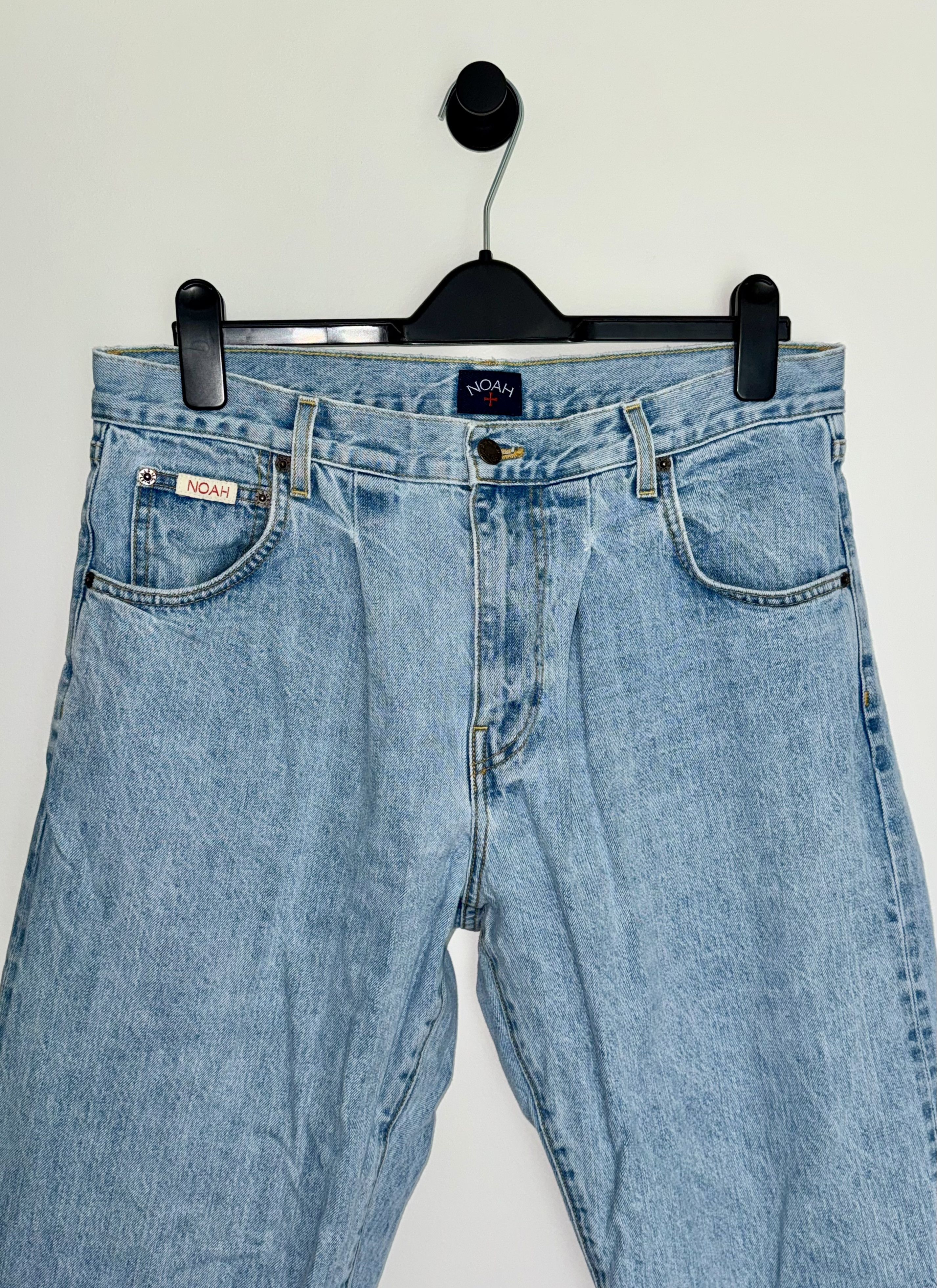 Noah Noah NYC Men’s Light Wash Pleated Denim Jean Size US 34 / EU 50 - 2 Thumbnail