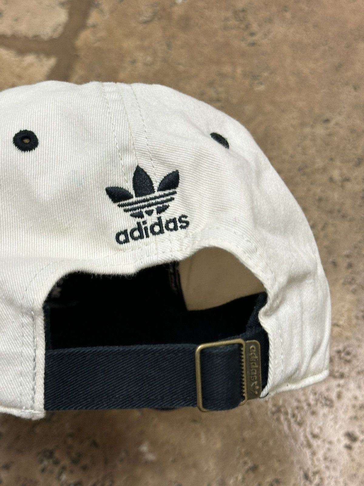Adidas Adidas Originals Adjustable Hat Cream Est 1949 Three Stripes Size ONE SIZE - 7 Thumbnail