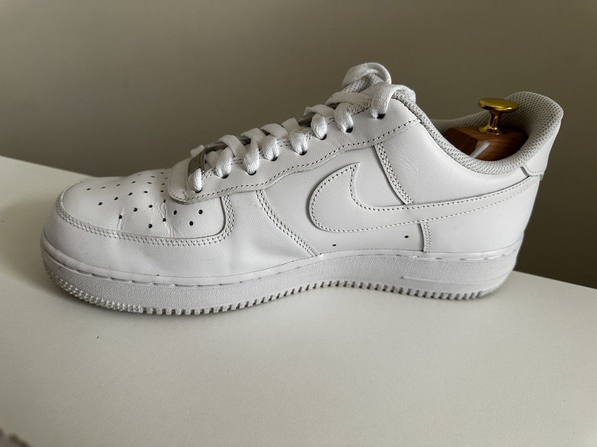 Nike Nike Air Force 1 Low White Leather Size US 10 / EU 43 - 7 Thumbnail