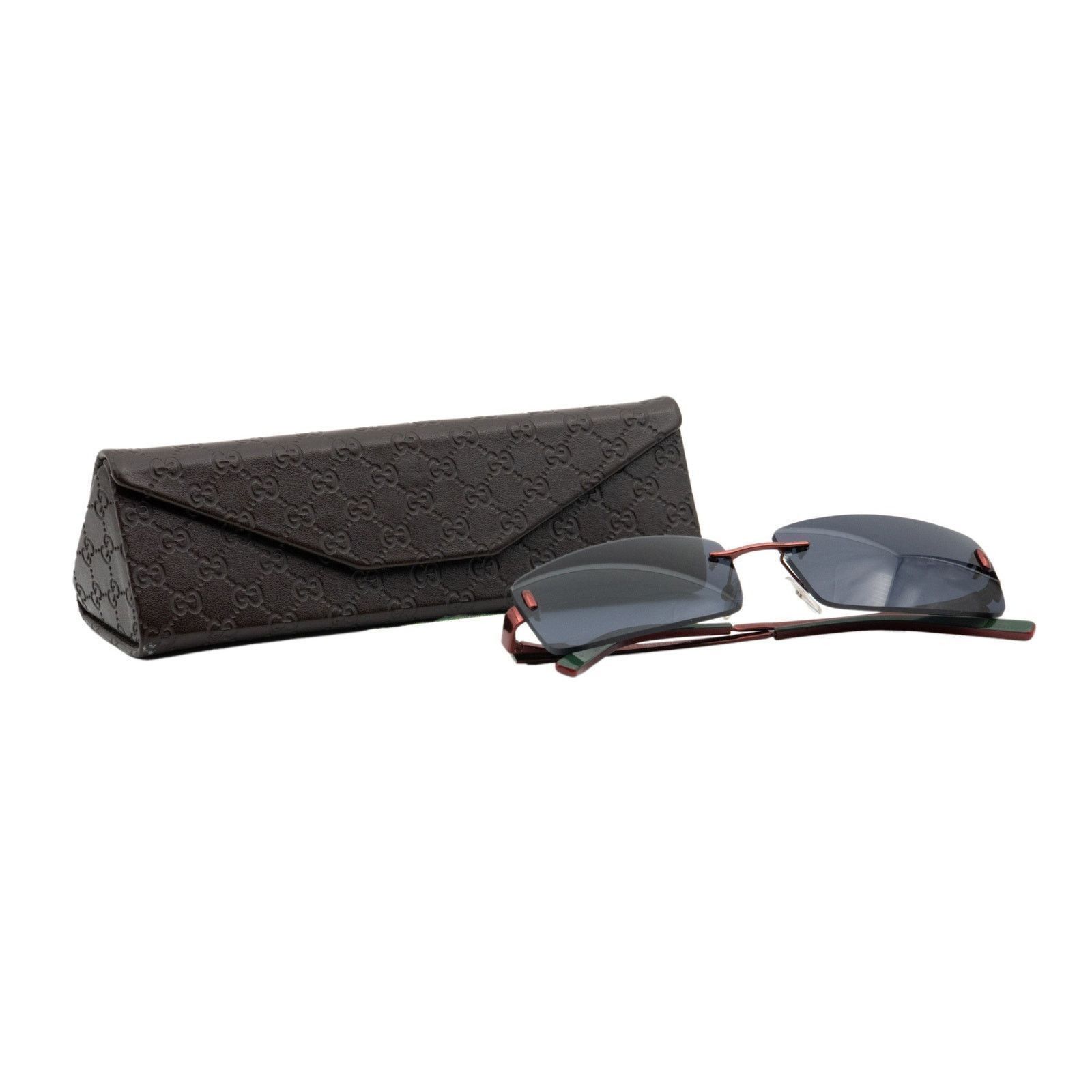 Gucci Gucci GG1811 Rectangular Rimless Titanium Vintage Sunglasses Size ONE SIZE - 8 Thumbnail
