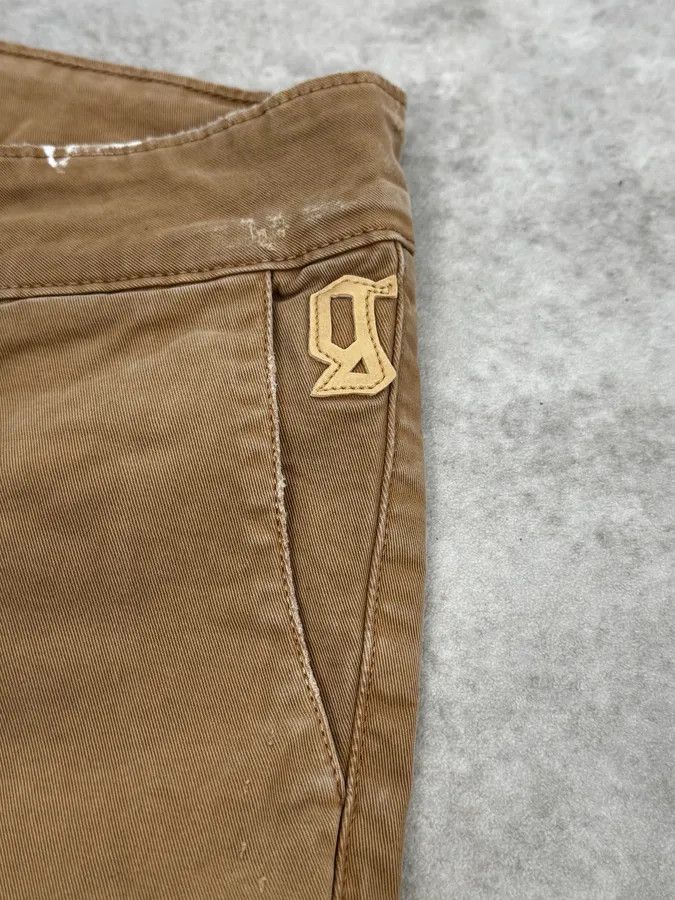 John Galliano 2010s John Galliano Skinny Beige UK Flag Pocket Pants Size US 30 / EU 46 - 9 Thumbnail