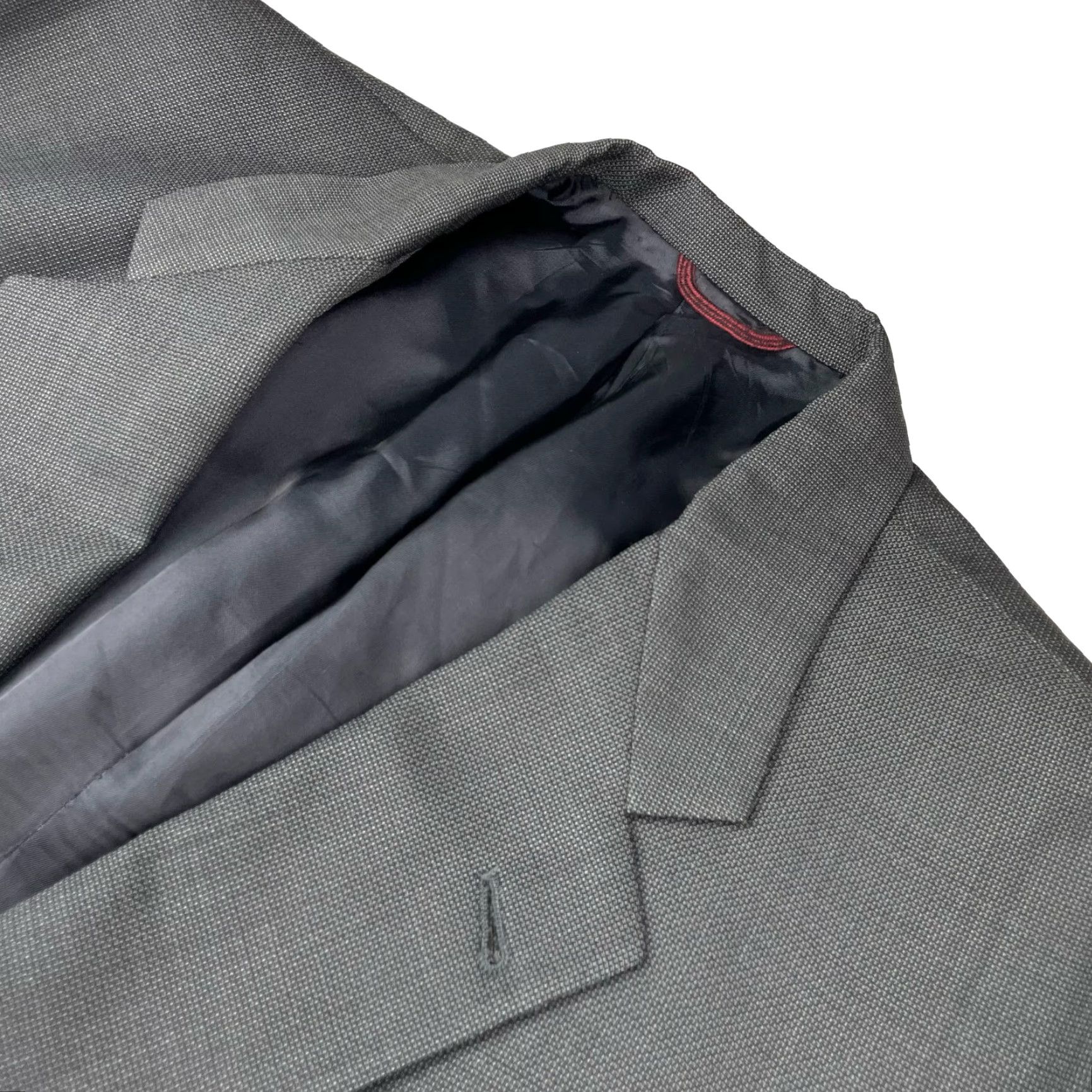 Hart Schaffner Marx Hart Schaffner Marx Blazer Blue 100% Wool Two-Button Long Blue Size 50 Mens Big & Tall Jacket Style Notch Lapel Size 50R - 2 Thumbnail