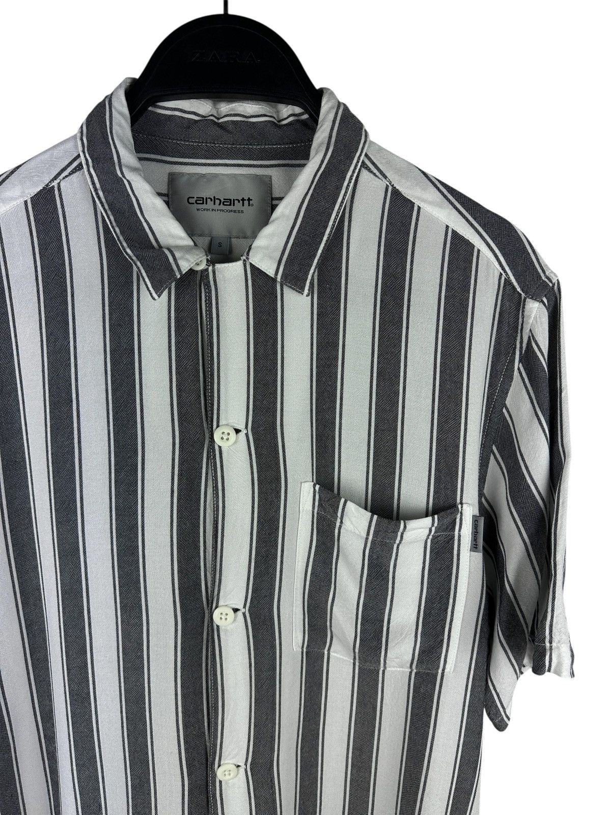 Carhartt Wip Carhartt WIP Esper Striped Shirt Short Sleeve Viscose Pocket Size US S / EU 44-46 / 1 - 4 Thumbnail