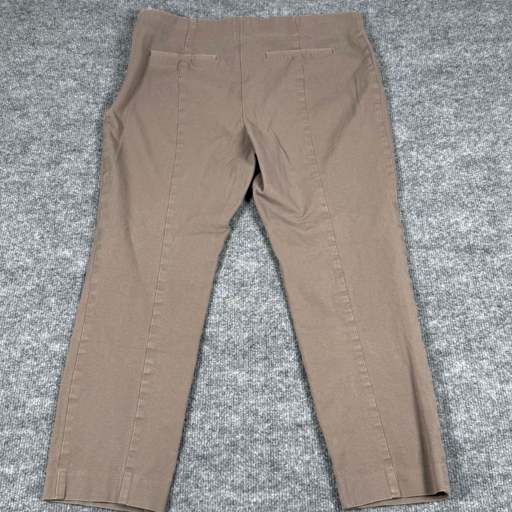 Vintage A New Day Pants Women 14 Beige WorkWear Tapered Elastic Waistband Side fly hook Zip Size 36" / US 14 / IT 50 - 3 Thumbnail