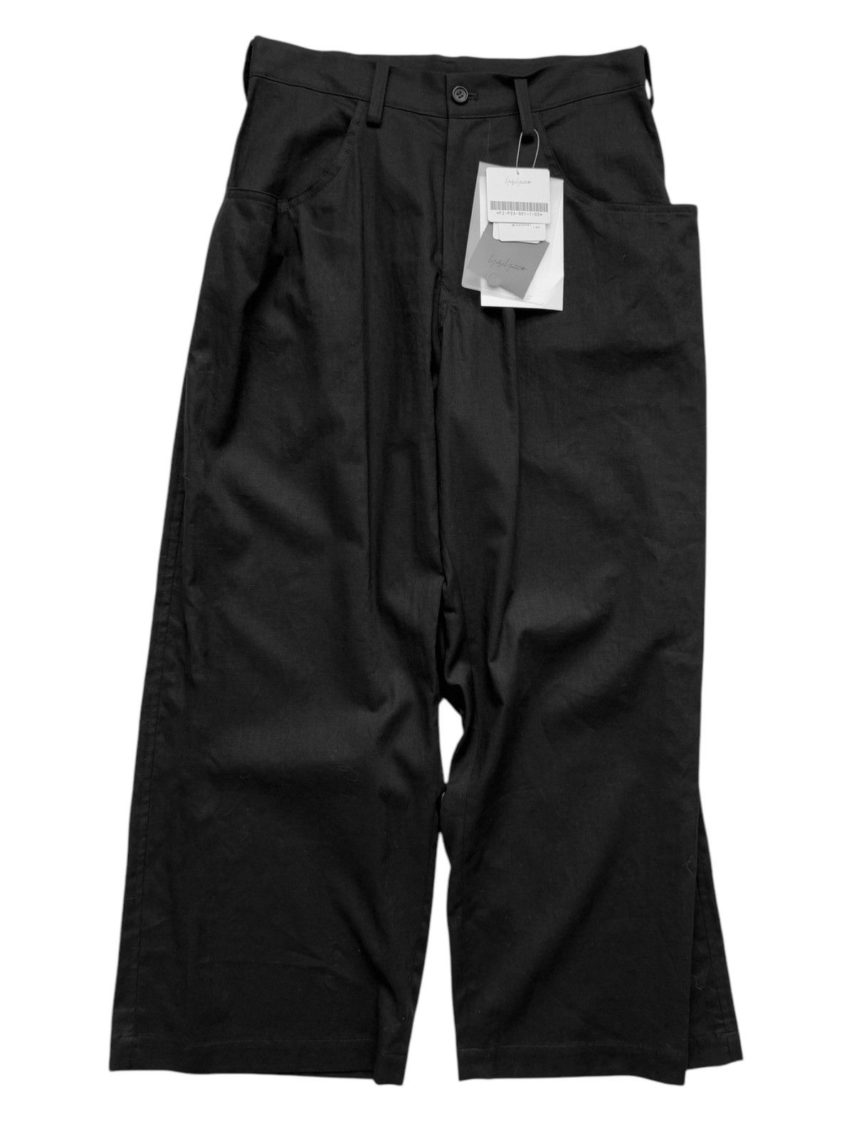 Yohji Yamamoto Yoke Flare Drape Trouser Pants Size 28" / US 6 / IT 42 - 1 Thumbnail