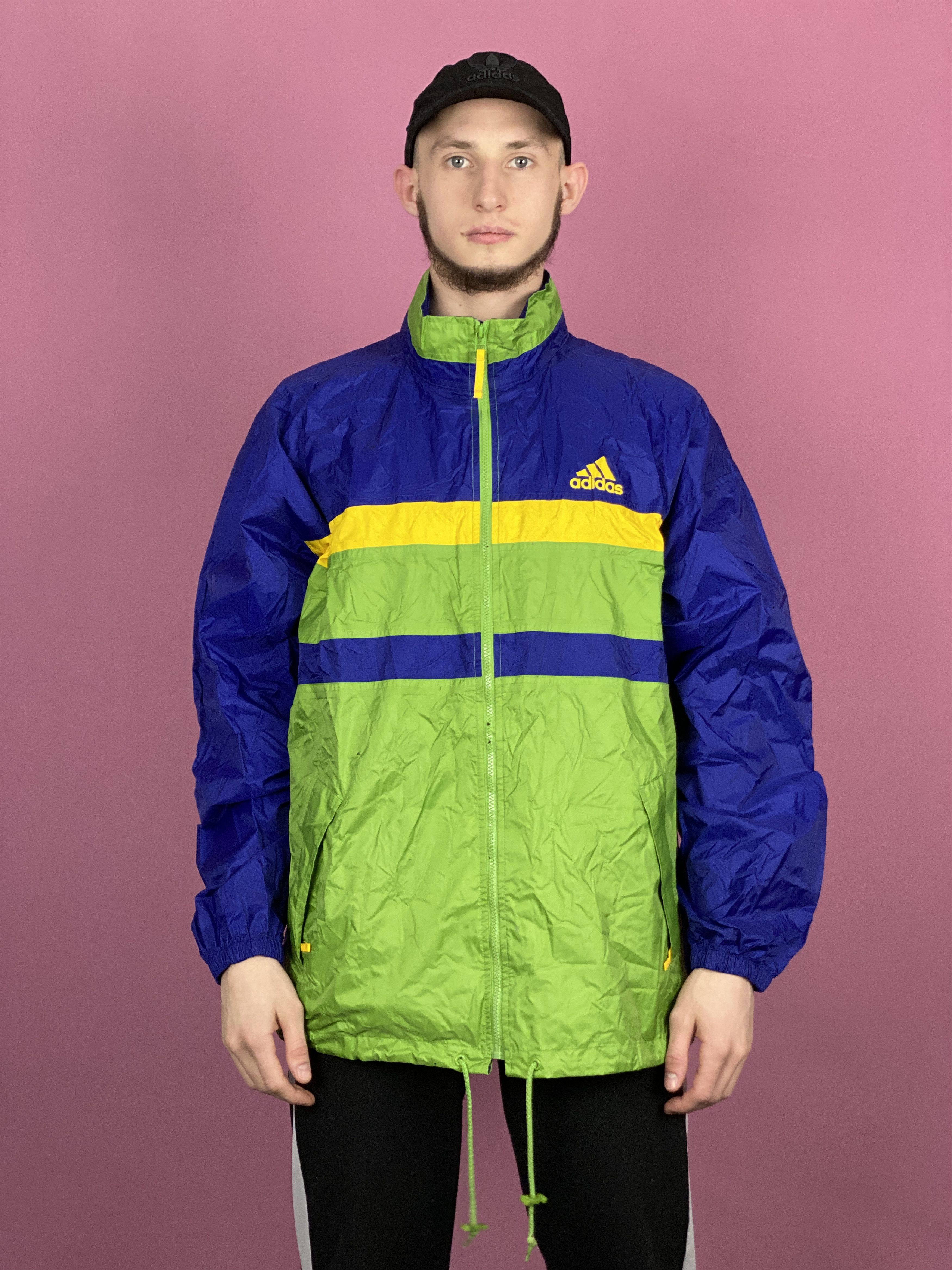 Adidas × Vintage 90s Adidas Vintage Men's Rain Jacket - L Size US L / EU 52-54 / 3 - 3 Thumbnail