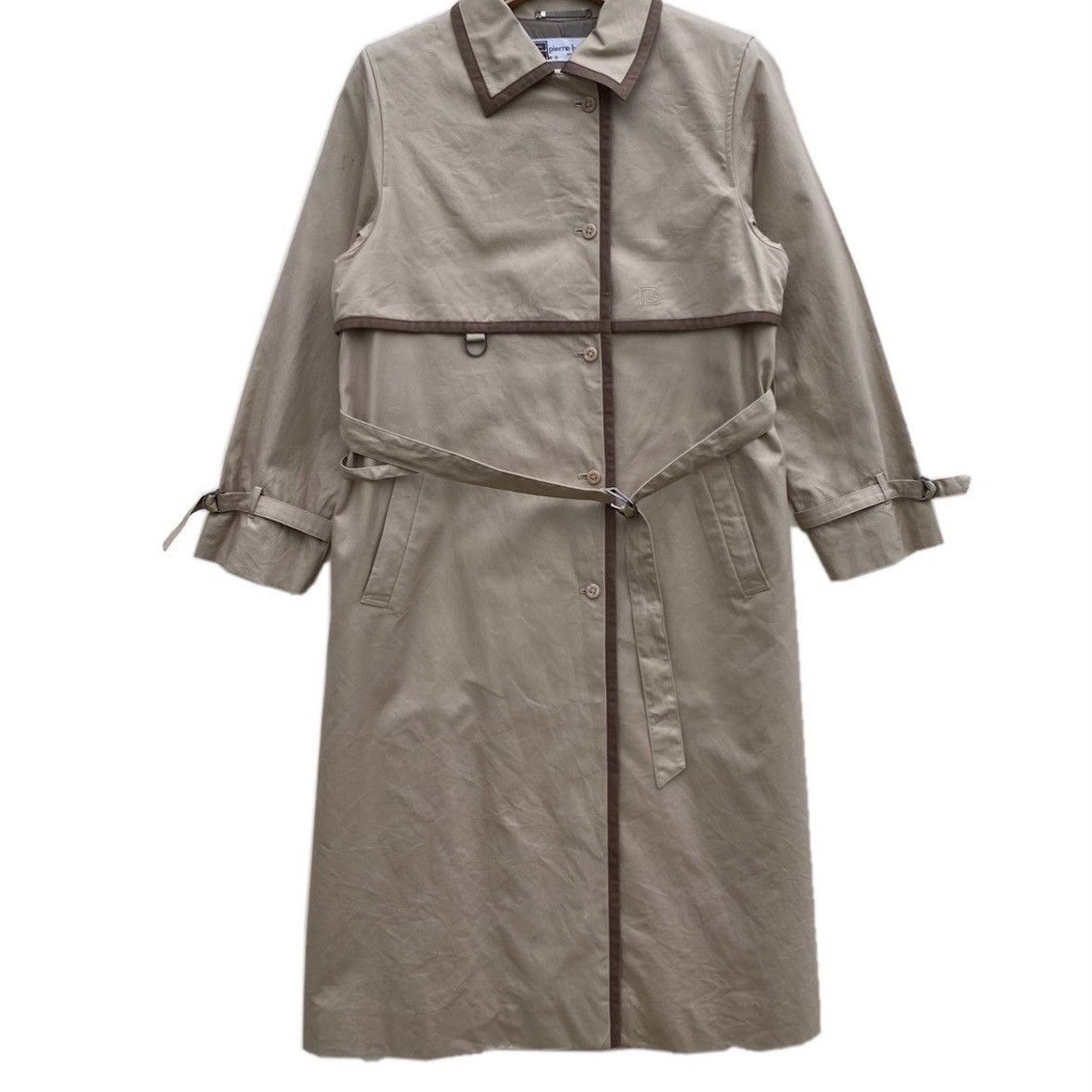 Designer × Pierre Balmain Vintage Pierre Balmain Paris Trench Coat Size US S / EU 44-46 / 1 - 3 Thumbnail