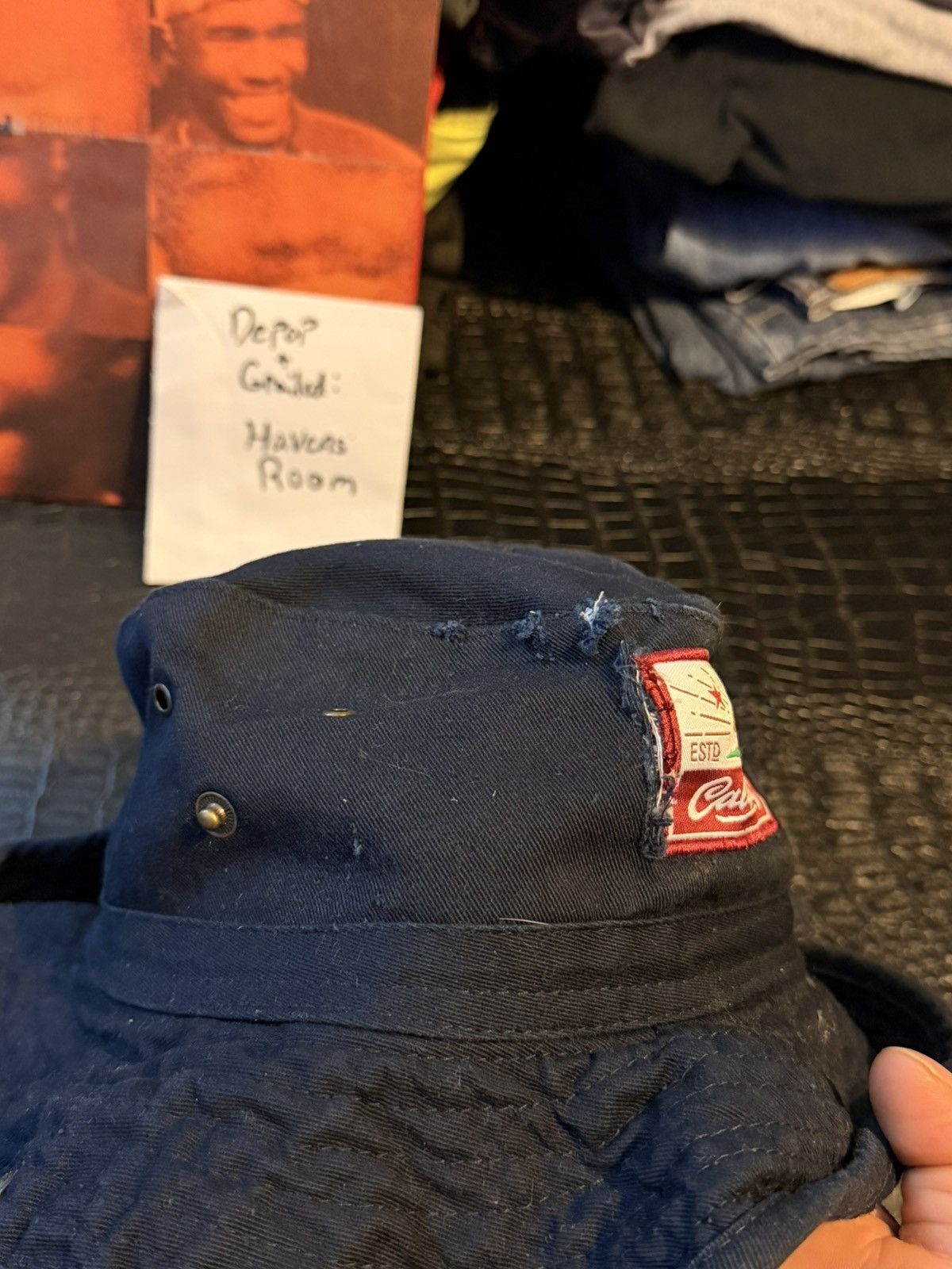 Vintage Black California Republic bucket hat featuring the bear Size ONE SIZE - 3 Thumbnail