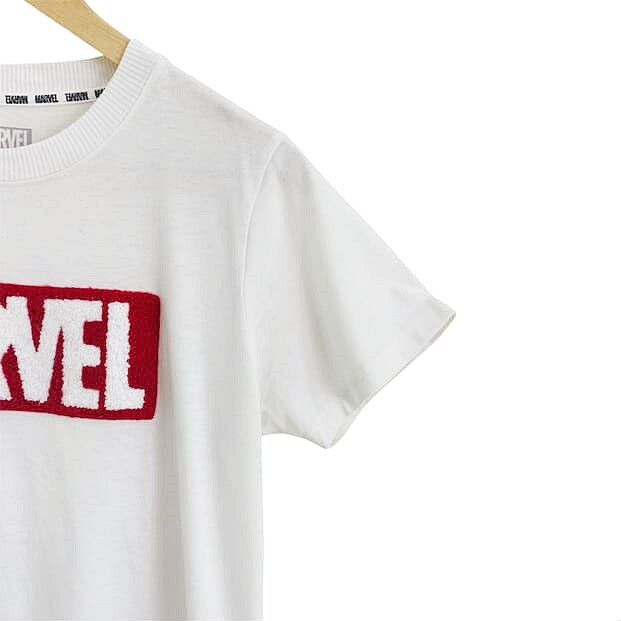 Marvel Comics MARVEL Red Fleece Logo Box Tee Size L / US 10 / IT 46 - 3 Thumbnail