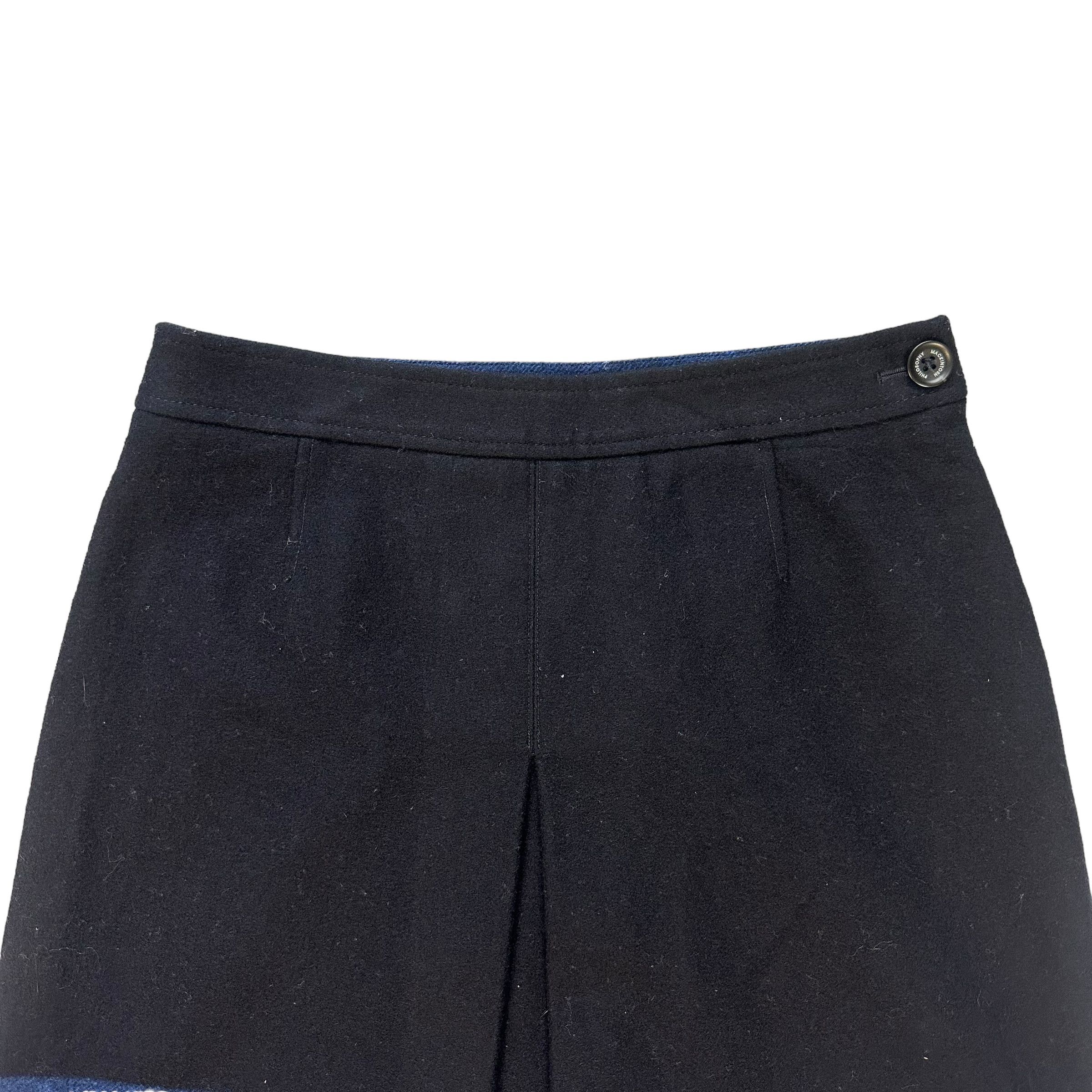 Mackintosh Mackintosh Philosophy Two Tone Wool Mini Skirt #A26-0581 Size 28" / US 6 / IT 42 - 2 Thumbnail