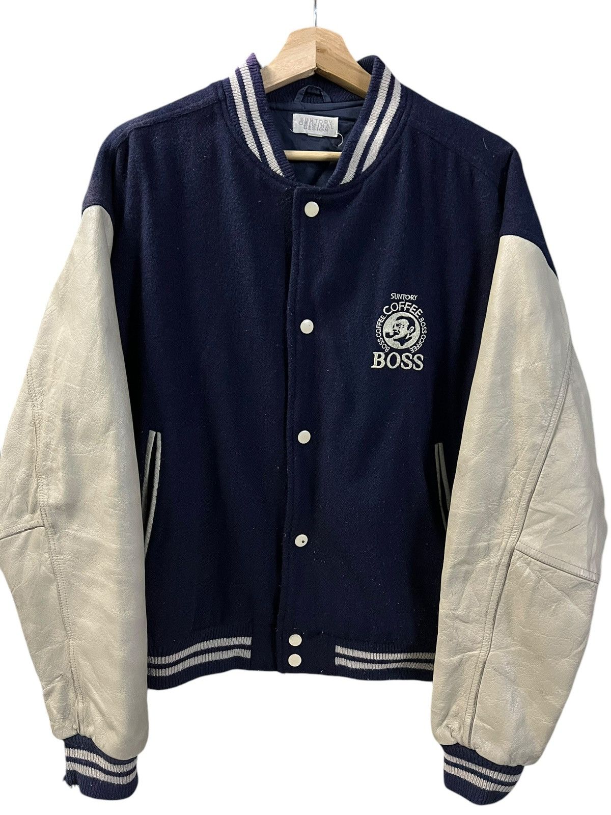 Japanese Brand × Vintage VINTAGE SUNTORY BOSS COFFEE WOOL EMBROIDERY SPELLOUT Size US L / EU 52-54 / 3 - 1 Thumbnail