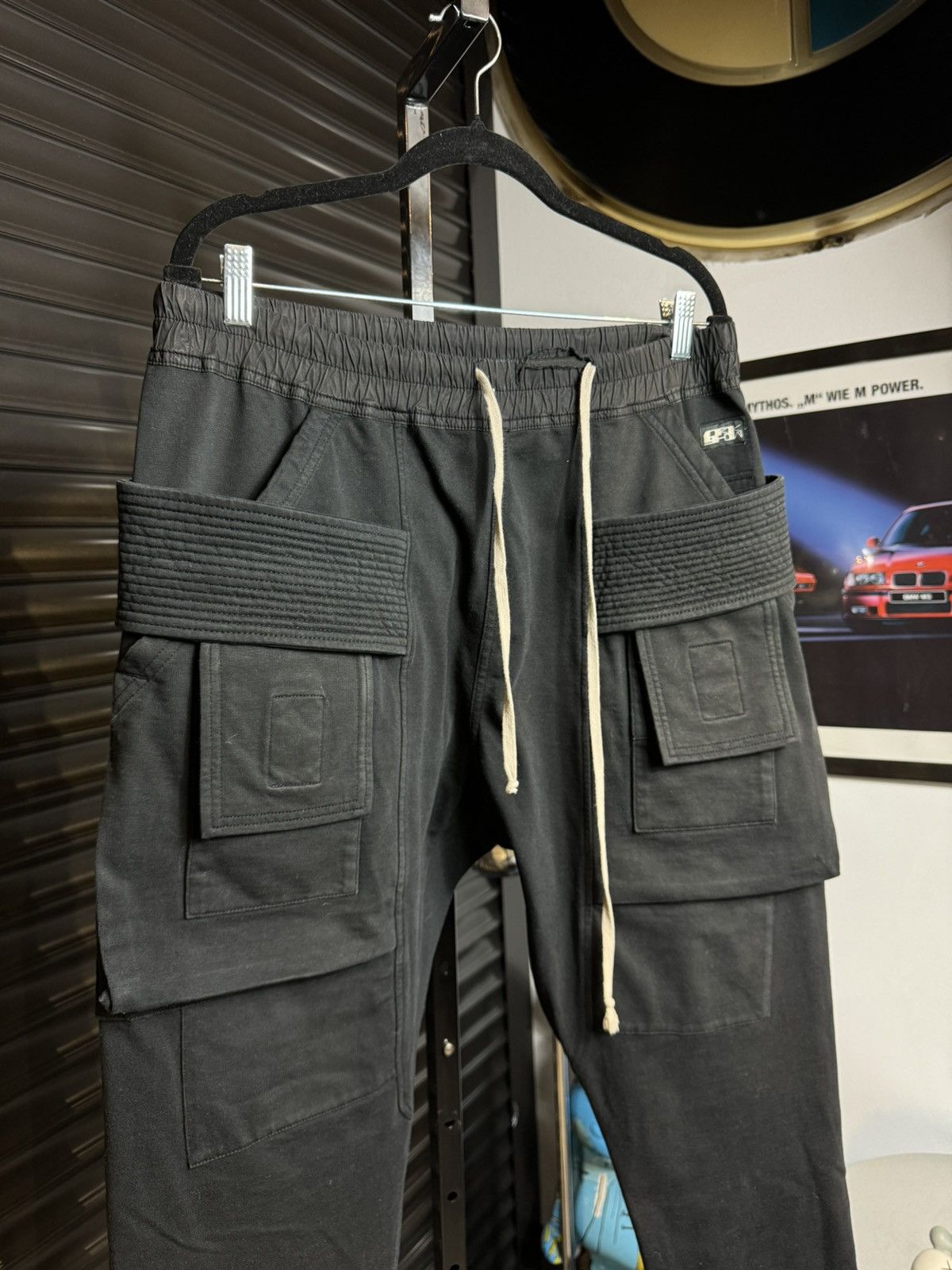 Rick Owens × Rick Owens Drkshdw Rick Owens Drk Shdw Black Creatch Cargo pants - Medium Size US 34 / EU 50 - 2 Thumbnail