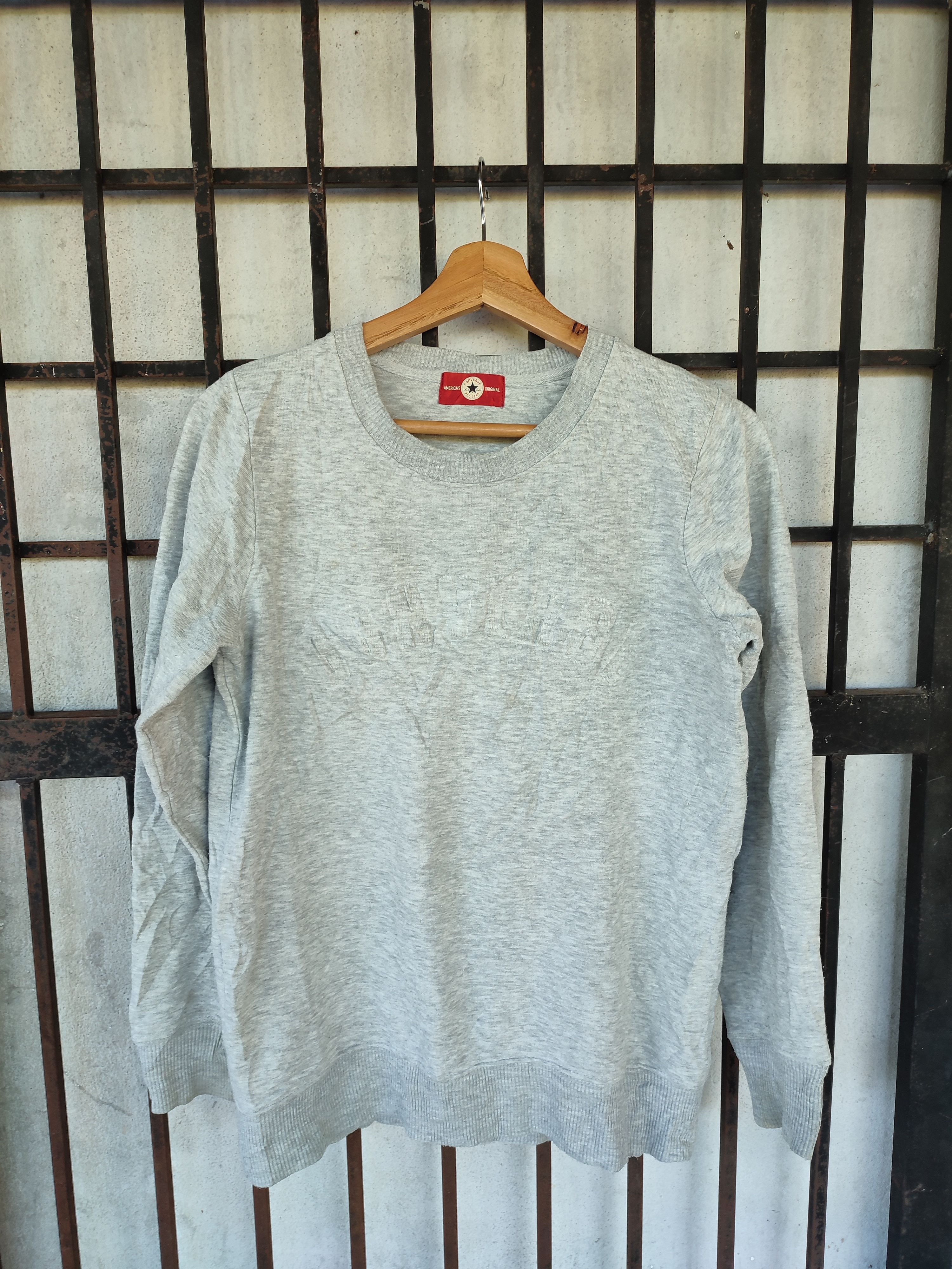 Converse 💥Y2K💥 Converse All Star American Original Sweatshirt Size US S / EU 44-46 / 1 - 1 Thumbnail