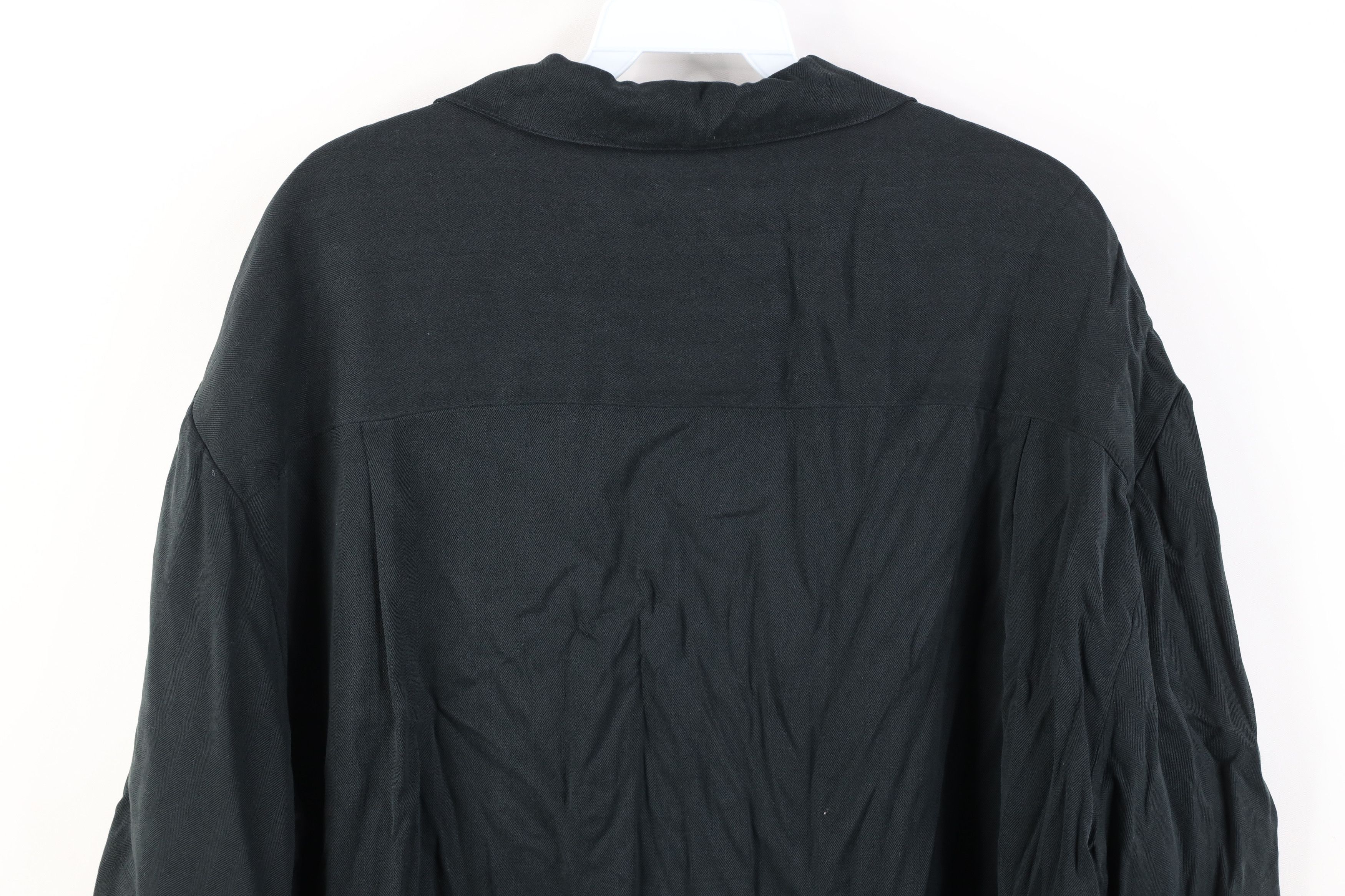 Vintage Vintage 90s Streetwear Faded Silk Looped Collar Button Shirt Size US XL / EU 56 / 4 - 11 Thumbnail