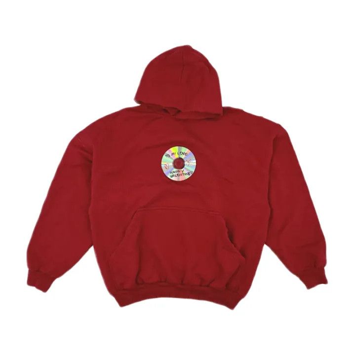 Balenciaga Balenciaga Red Hoodie with CD Print Size US L / EU 52-54 / 3 - 1 Thumbnail