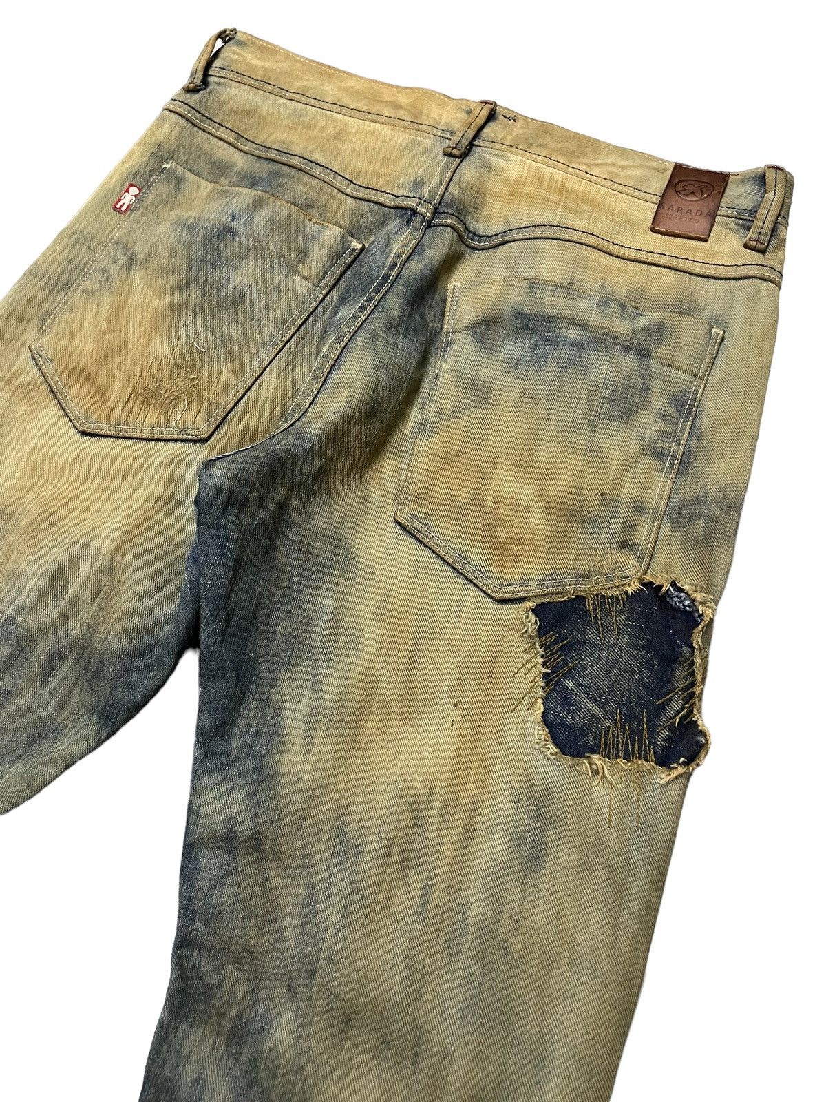 Japanese Brand × semanticdesign Sarada Japan Boro knee Patch Work Mud Wash Crotch Jeans Size US 30 / EU 46 - 11 Thumbnail