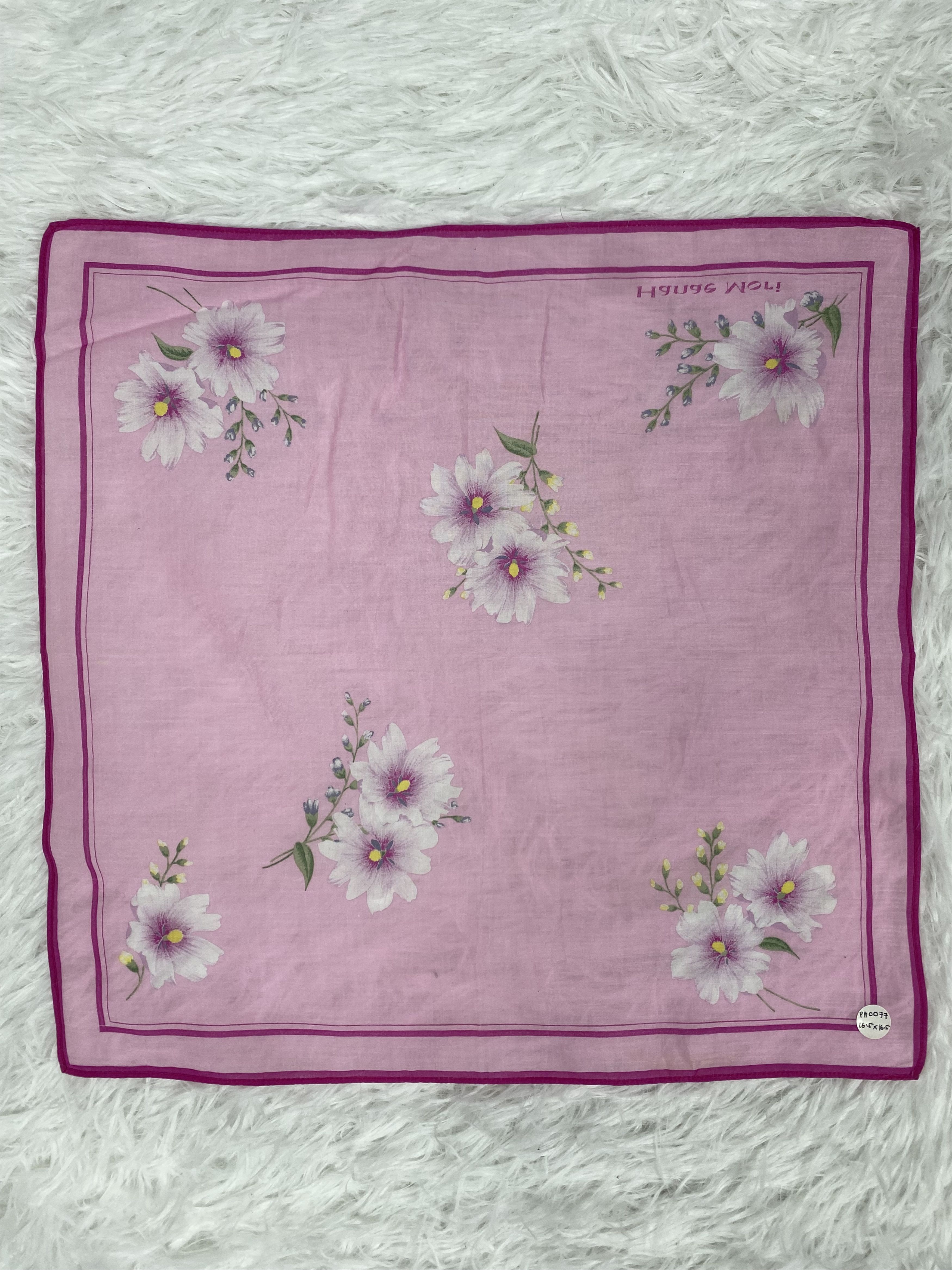 Hanae Mori Vintage Hanae Mori Handkerchief PH0077 Size ONE SIZE - 4 Thumbnail
