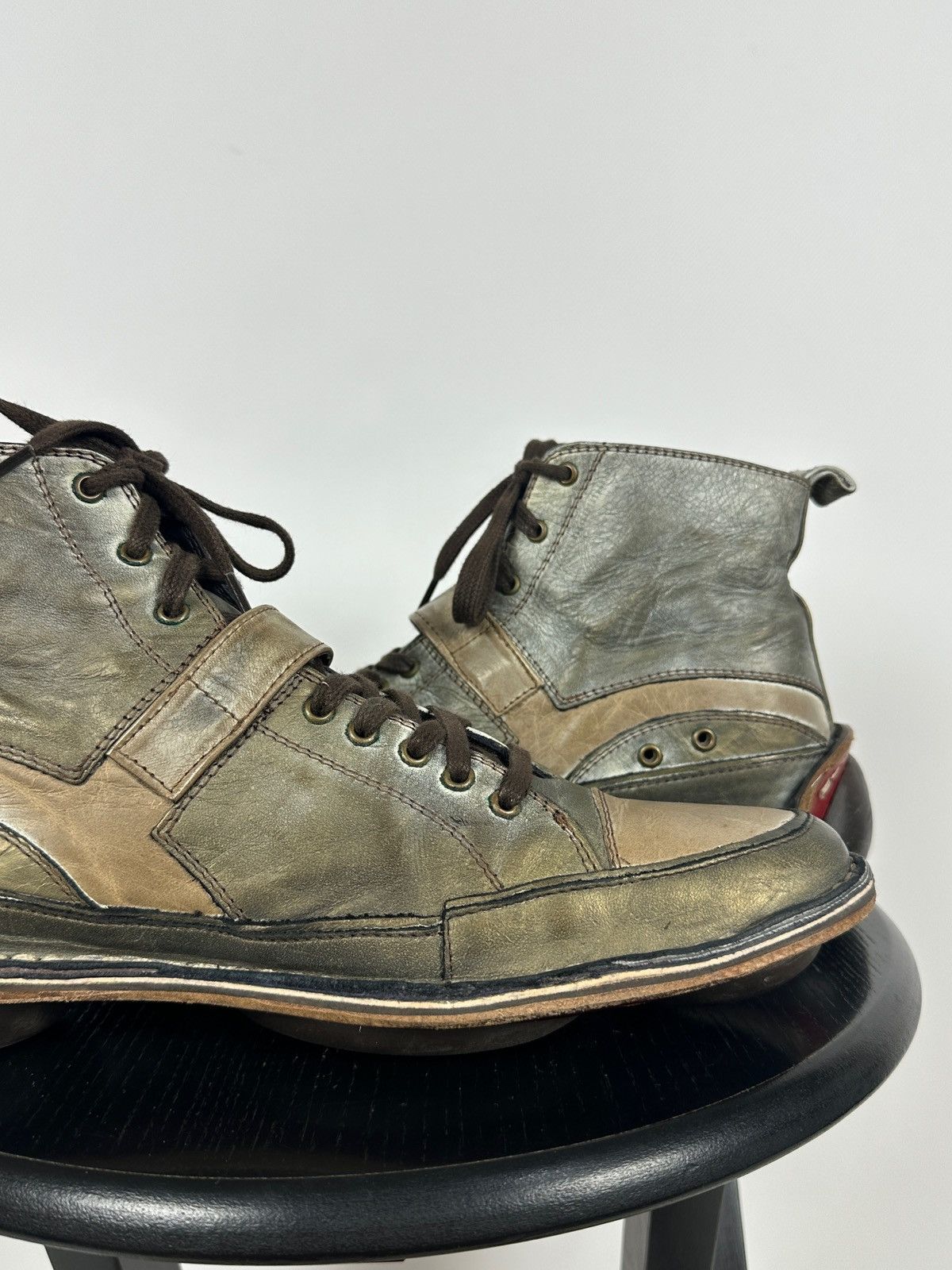Marithe + Francois Girbaud 00s Vintage Marithé + François Girbaud High Top Sneakers Size US 8 / EU 41 - 18 Thumbnail