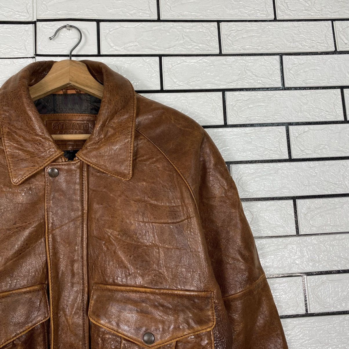 Issey Miyake Vintage Leather Jacket Strath Conar Blanket Fly Size US M / EU 48-50 / 2 - 7 Thumbnail