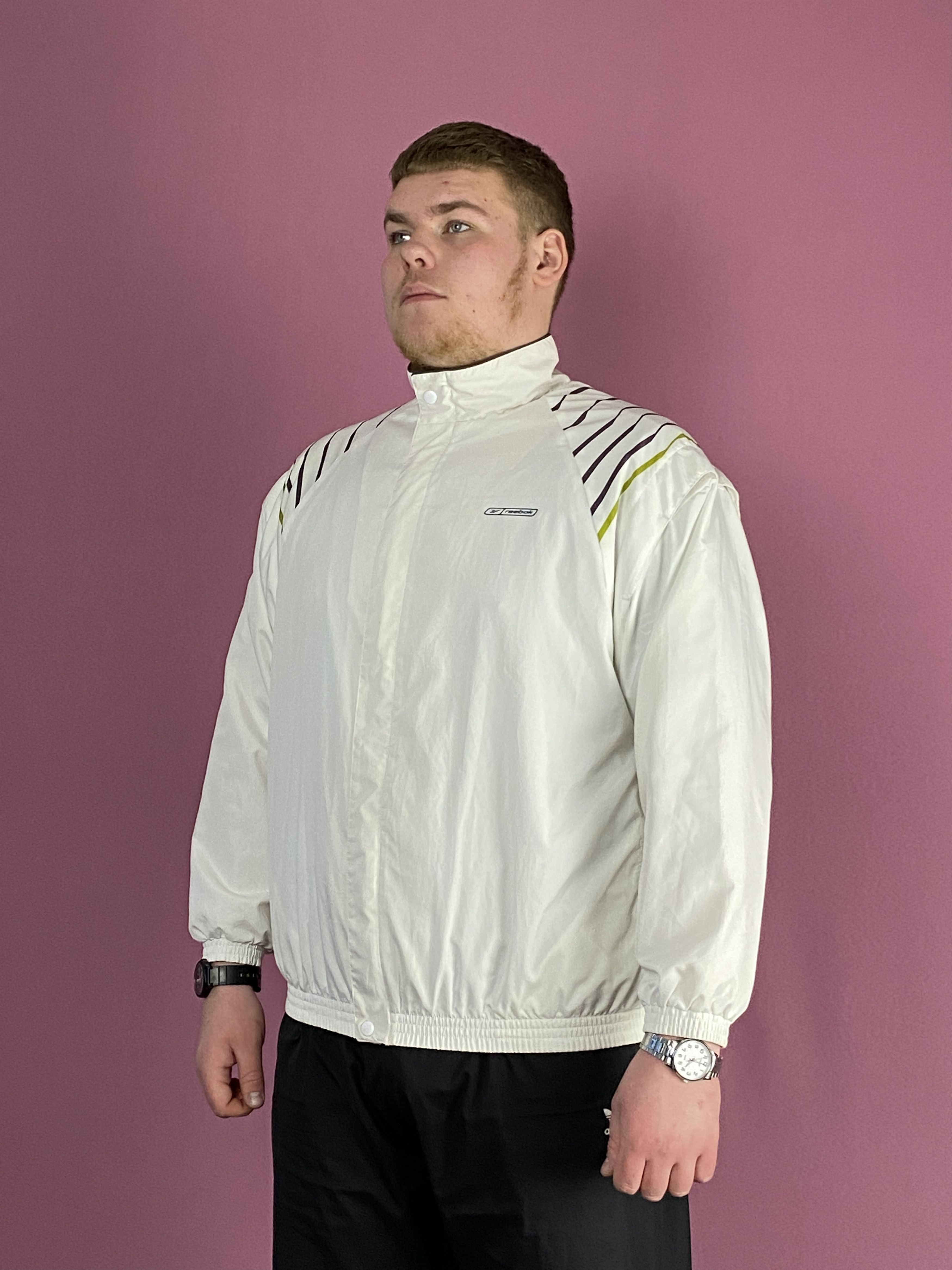 Reebok × Vintage Reebok Vintage Men's Windbreaker Jacket - Size US L Size US L / EU 52-54 / 3 - 2 Thumbnail