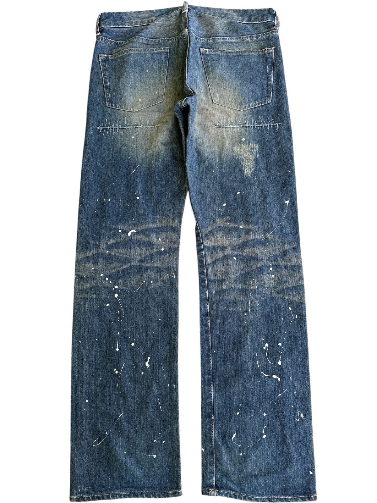 Japanese Brand Takeo Kikuchi Distress Honeycomb .. Size US 34 / EU 50 - 2 Thumbnail