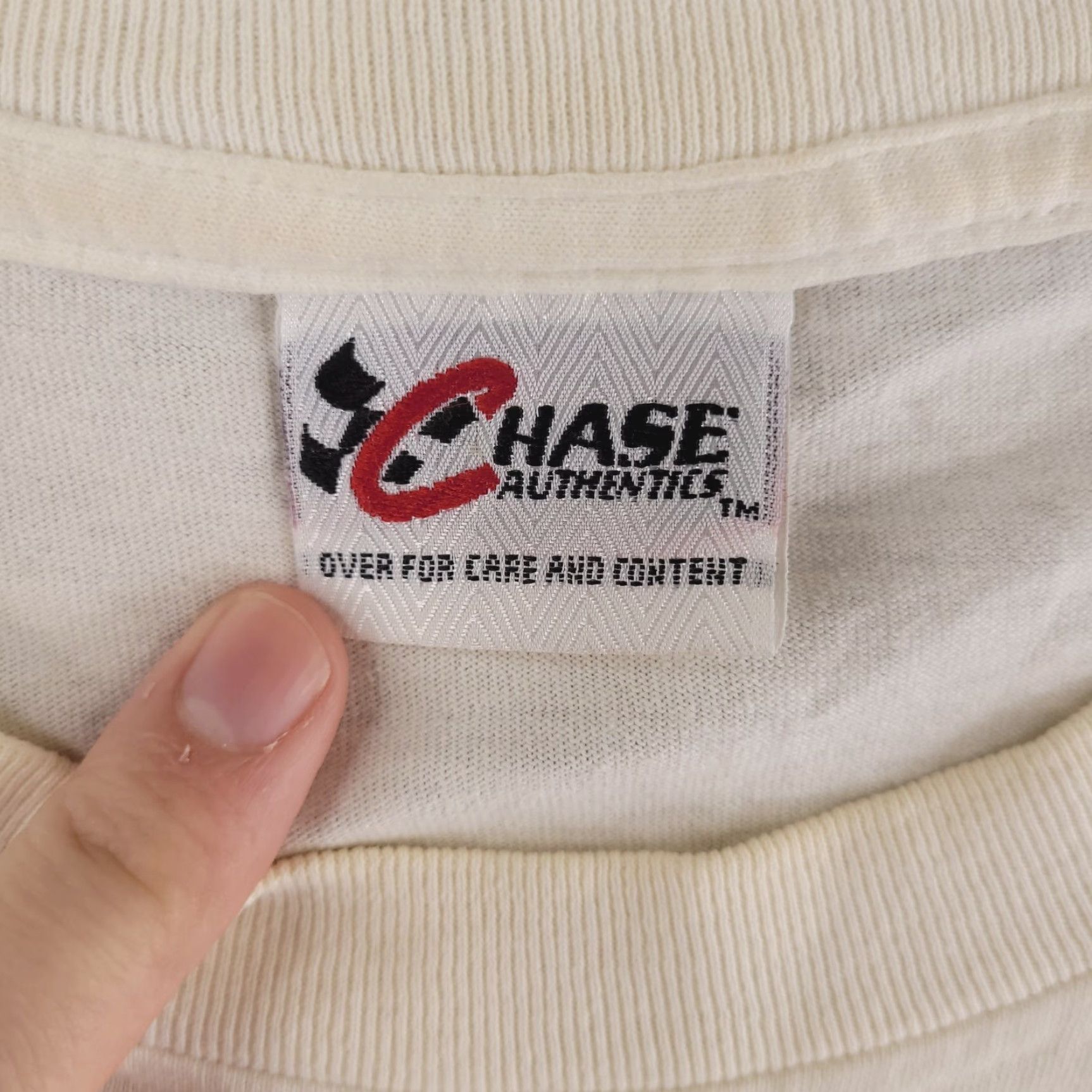 Chase Authentics Chase Authentics Shirt Mens Large White Graphic Earnhardt Jr Dale Crew Double Size US L / EU 52-54 / 3 - 5 Thumbnail