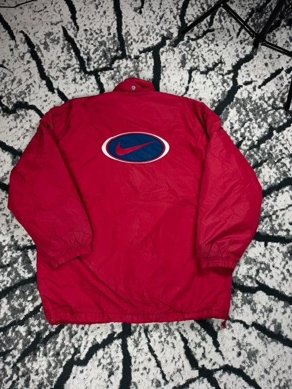 Nike Nike vintage down jacket red navy blue L swoosh Size US L / EU 52-54 / 3 - 3 Thumbnail