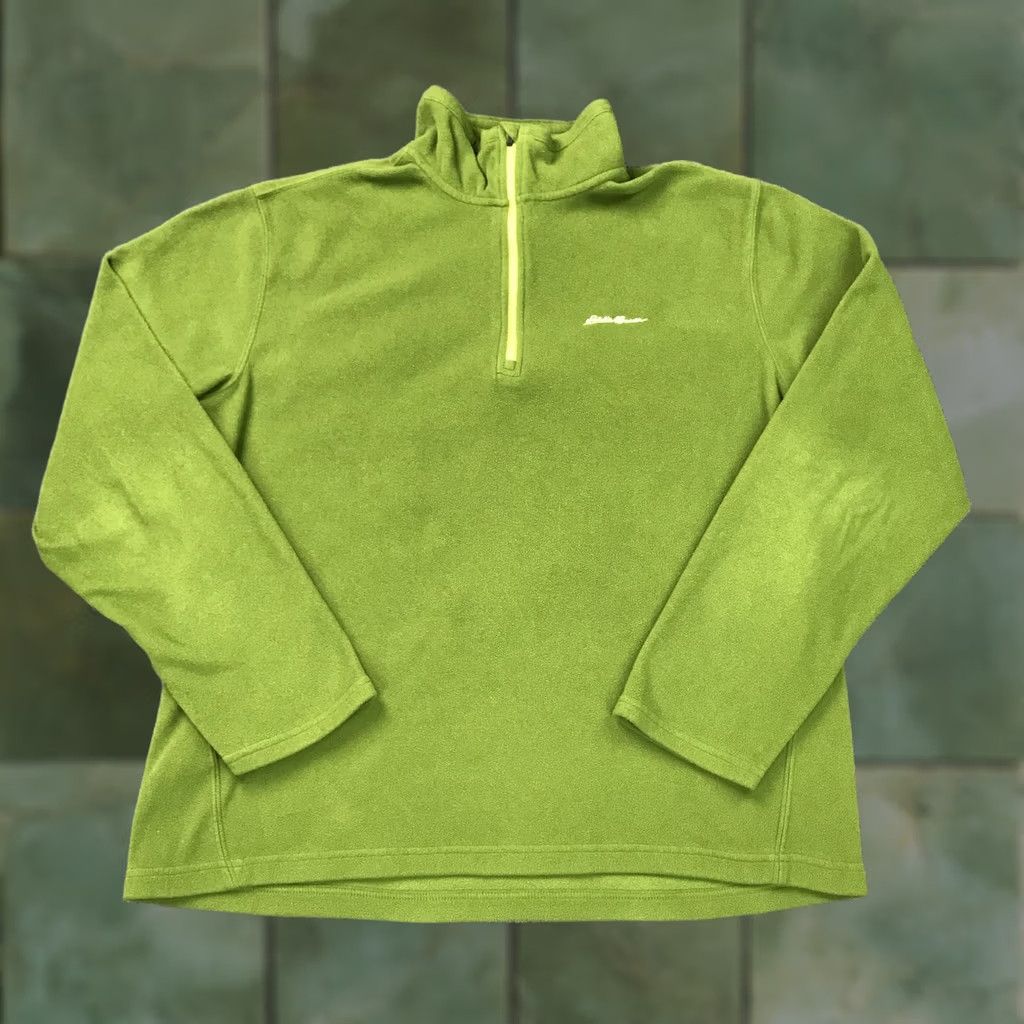 Eddie Bauer Eddie Bauer Sweatshirt 1/4 Zip Long Sleeve Pullover Mens Large Green Polartec Size US L / EU 52-54 / 3 - 1 Thumbnail