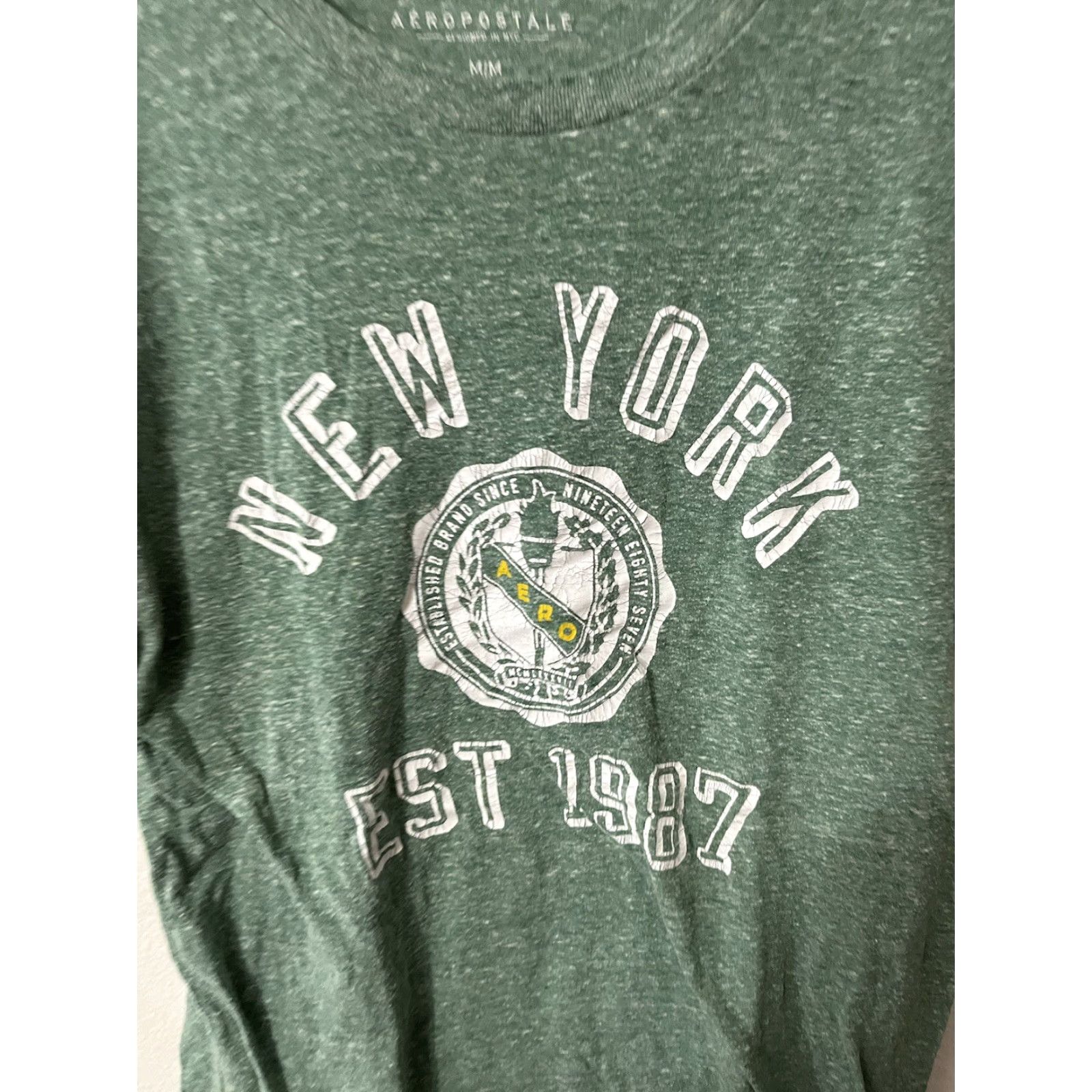 Aeropostale VINTAGE Aeropostale T-Shirt Mens Shirt M Green Graphic Tee 90s Casual Mens Size US M / EU 48-50 / 2 - 3 Thumbnail