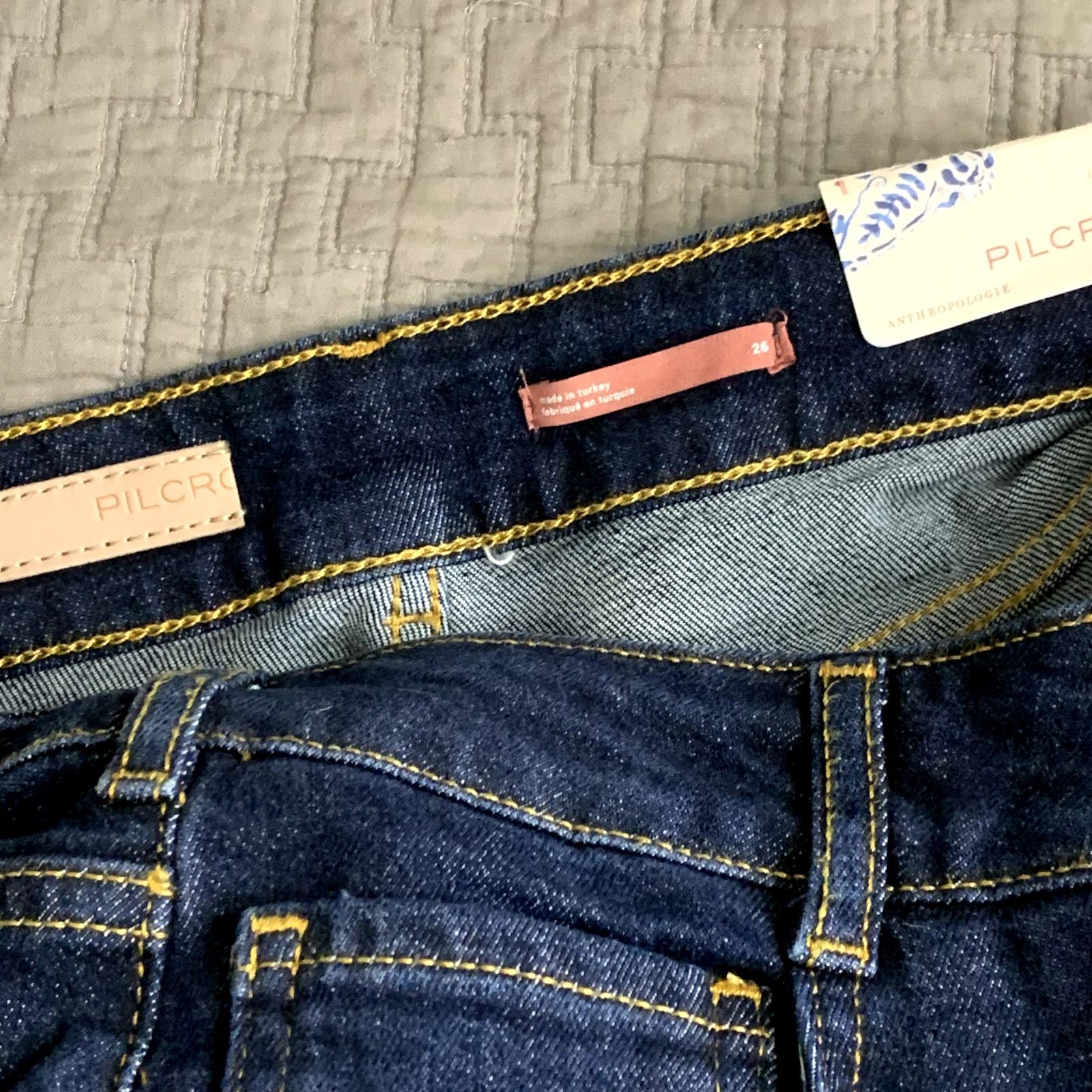 Anthropologie NWT Anthropologie Pilcro The Split Straight Jeans 26 Size 26" / US 2 / IT 38 - 8 Thumbnail