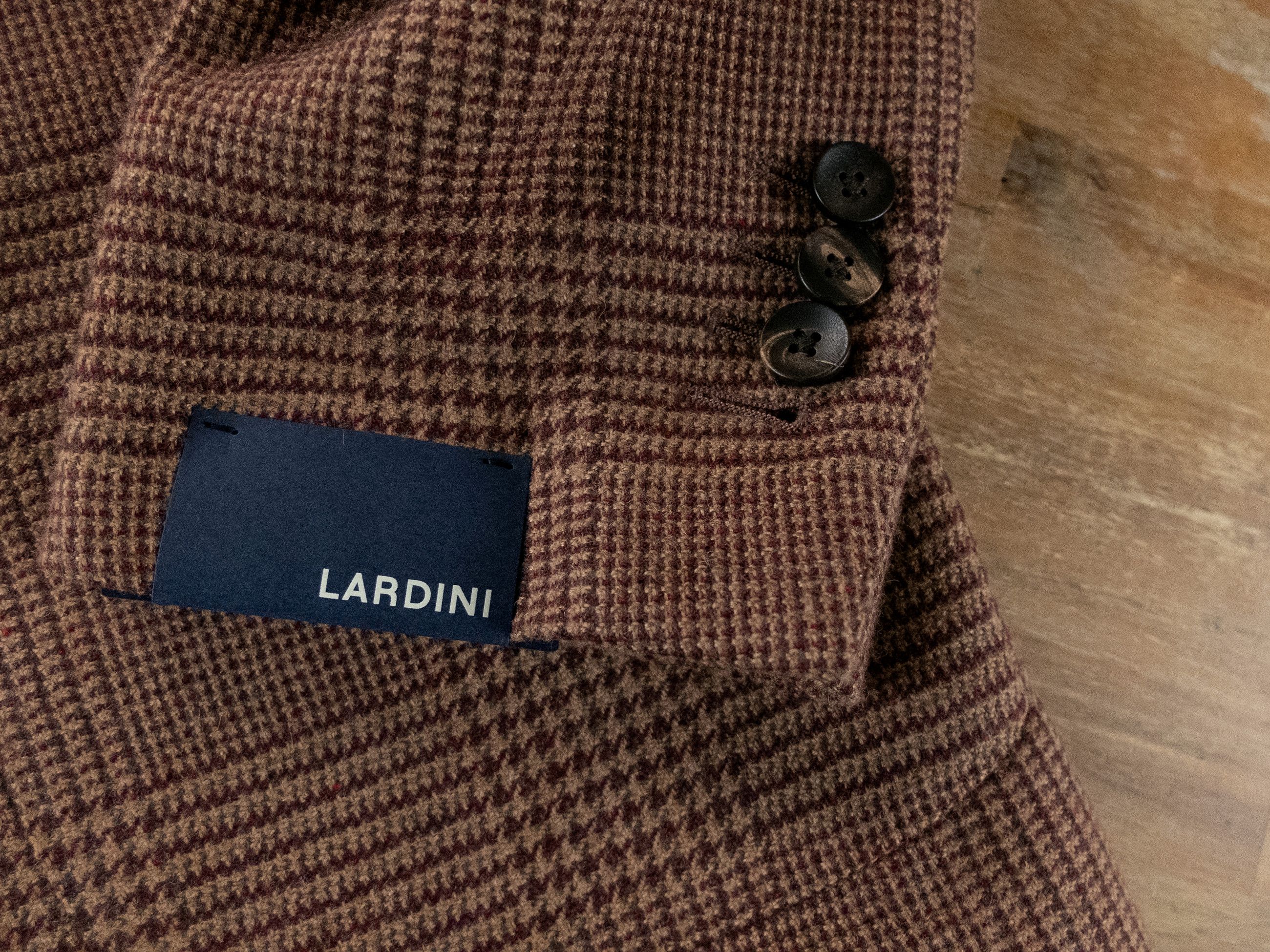 Lardini LARDINI brown glen check wool sportscoat jacket Size 38 US Size 38R - 8 Thumbnail