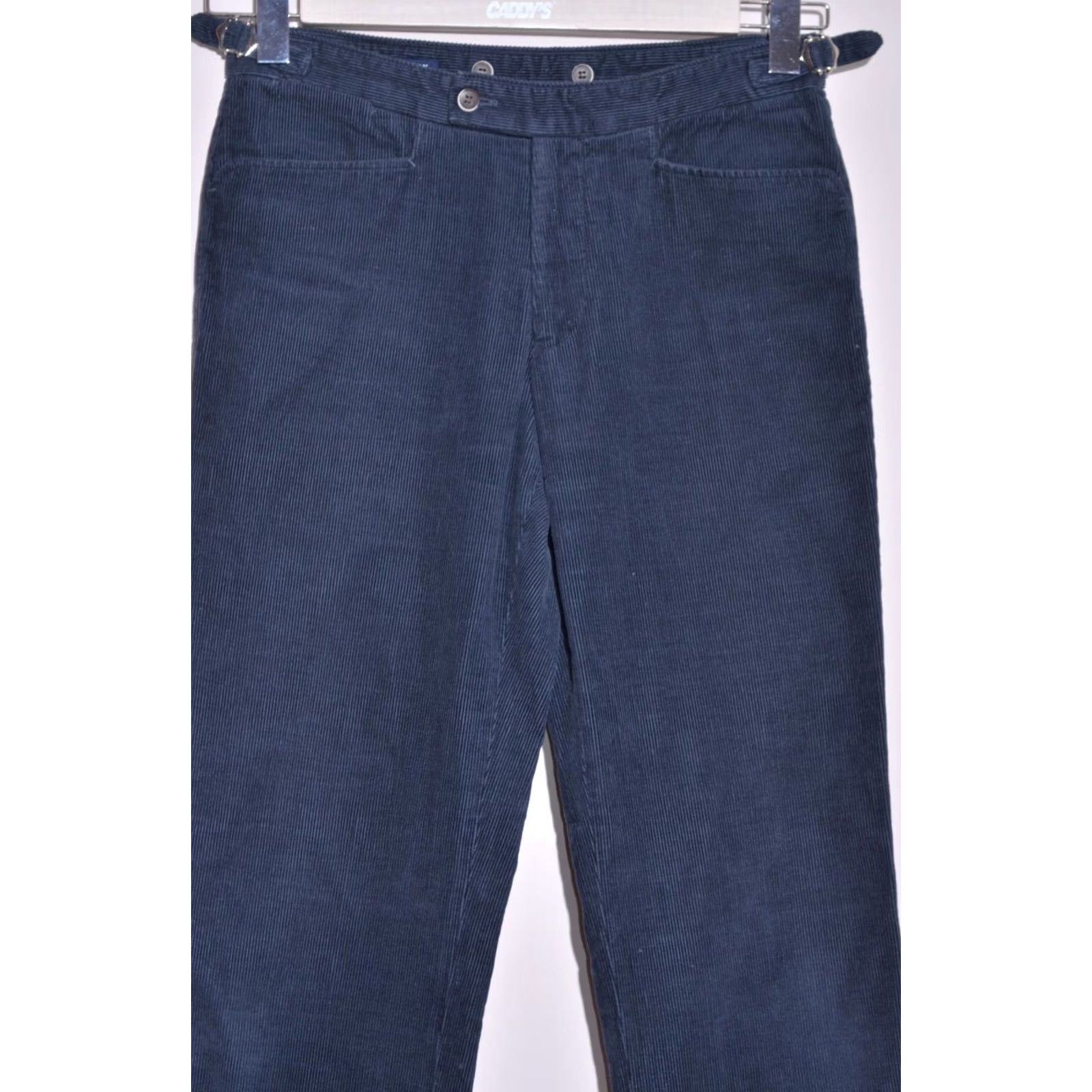 Suitsupply Suitsupply Mens Blue Corduroy Trousers Pants Regular 46in Waist 30in Inseam Chino Style Dress/Business Casual Trousers Mens Size 46R - 2 Thumbnail