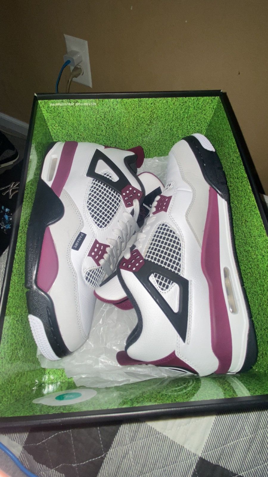 image of Jordan Brand 4 Psg Bordeaux Shoes, Men's (Size 10.5)