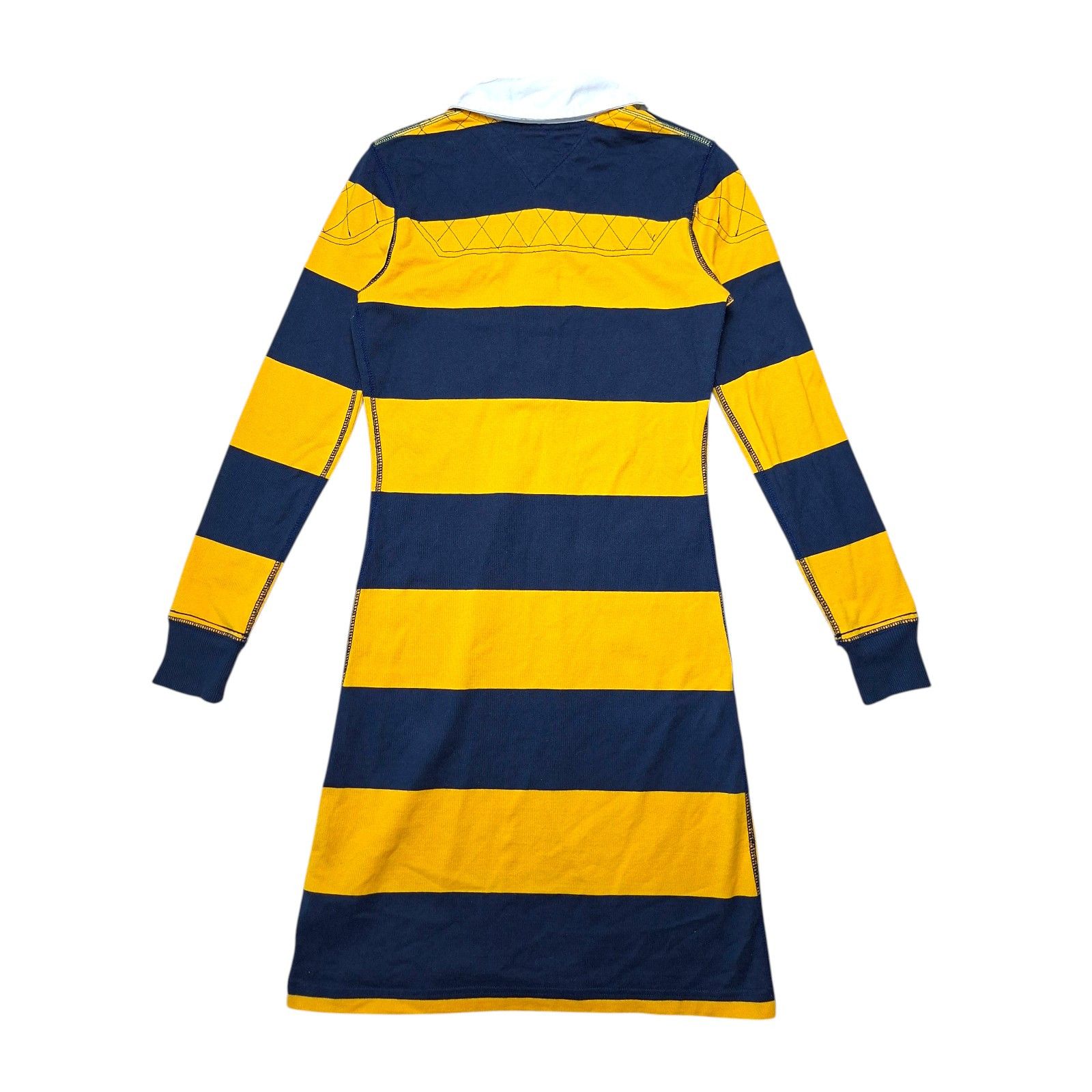 Tommy Hilfiger Vintage Tommy Hilfiger Rugby Mini Dress Navy&Yellow Striped Size S / US 4 / IT 40 - 7 Thumbnail