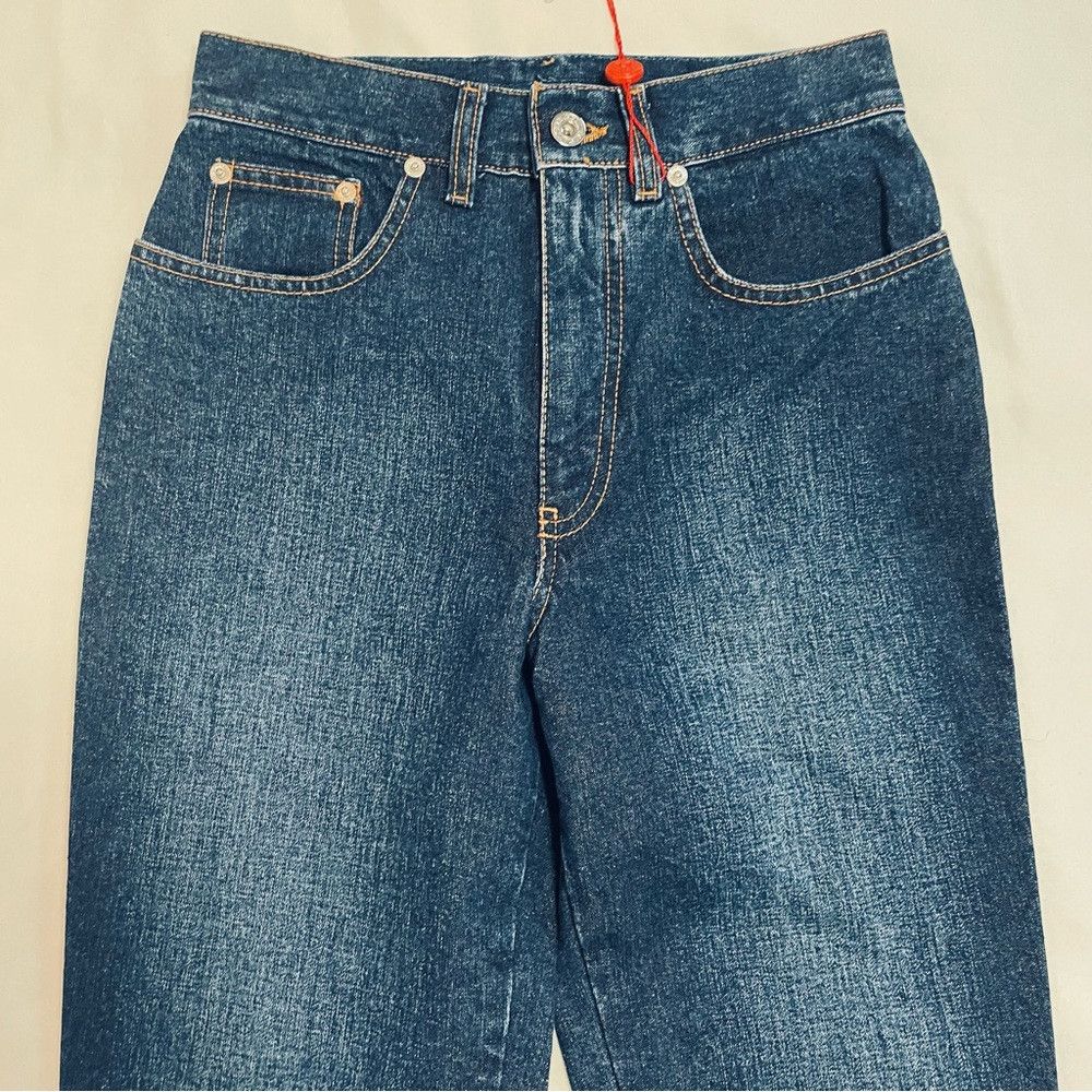 Katharine Hamnett London NWT New Hamnett Straight Leg Jeans Made In Italy Size 26 Size 26" / US 2 / IT 38 - 5 Thumbnail