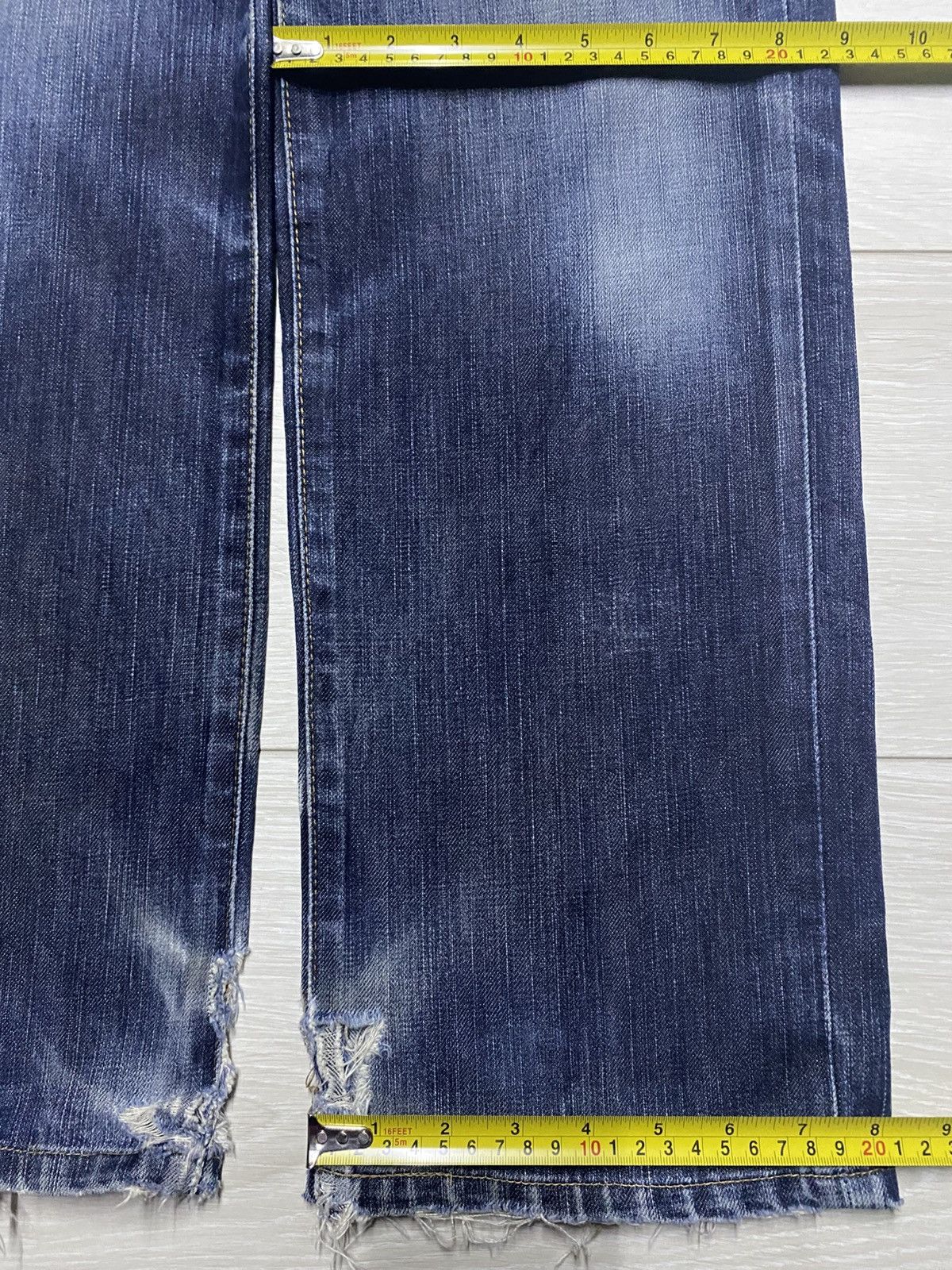Edwin Vintage Edwin 503 Faded Wash Distressed Jeans Size US 27 - 15 Thumbnail