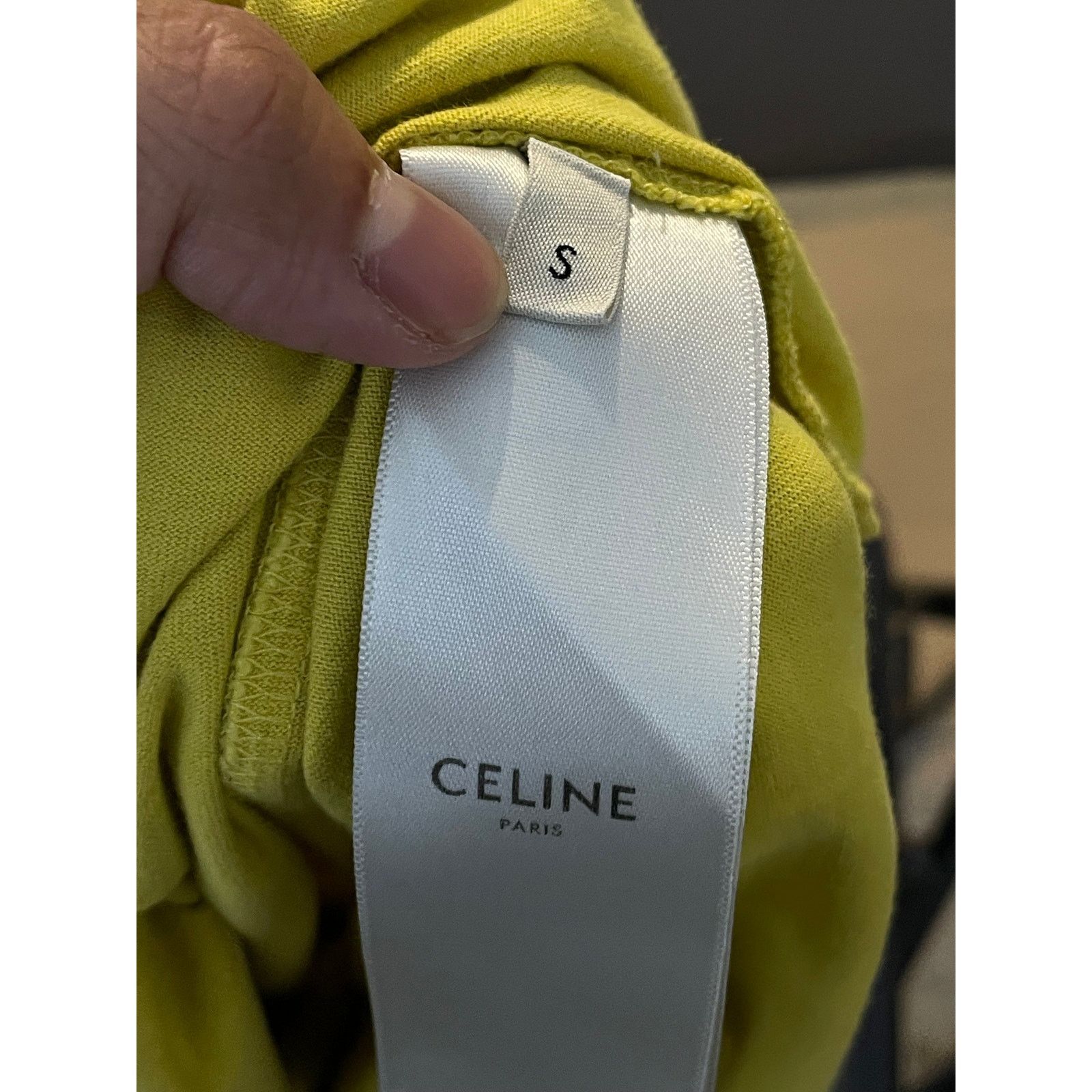 Celine Celine Logo Black & Yellow Tee Size US S / EU 44-46 / 1 - 3 Thumbnail