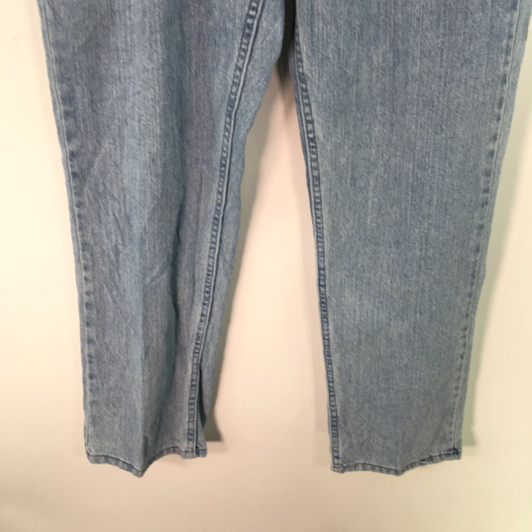 Vintage Riders Blue Denim Straight Jeans Women's Size 12 Regular Fit Stretch 34X32 Size 34" / US 12 / IT 48 - 5 Thumbnail